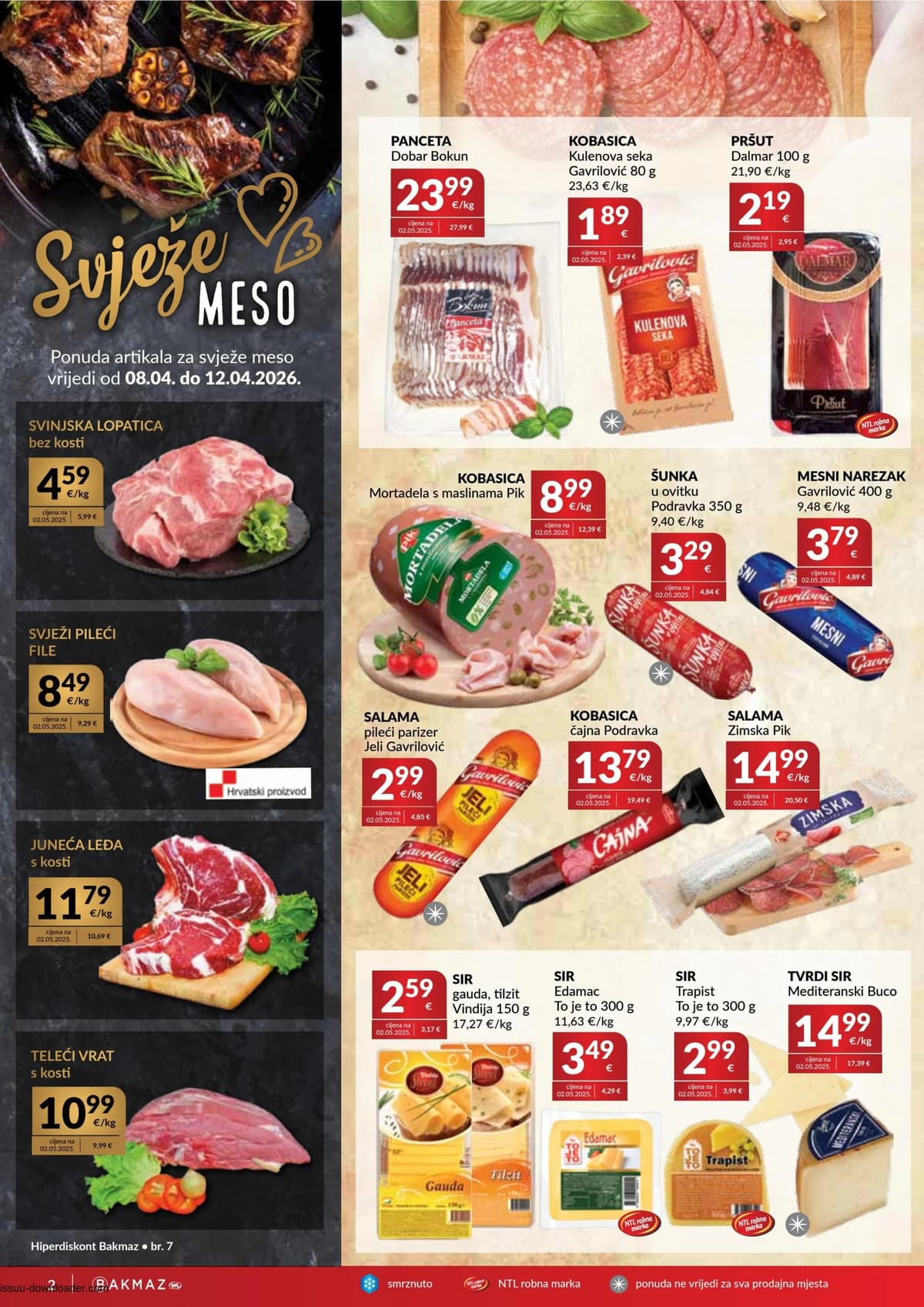 Stranica 2. Bakmaz kataloga - Tjedna Akcija od 07.04.2026.