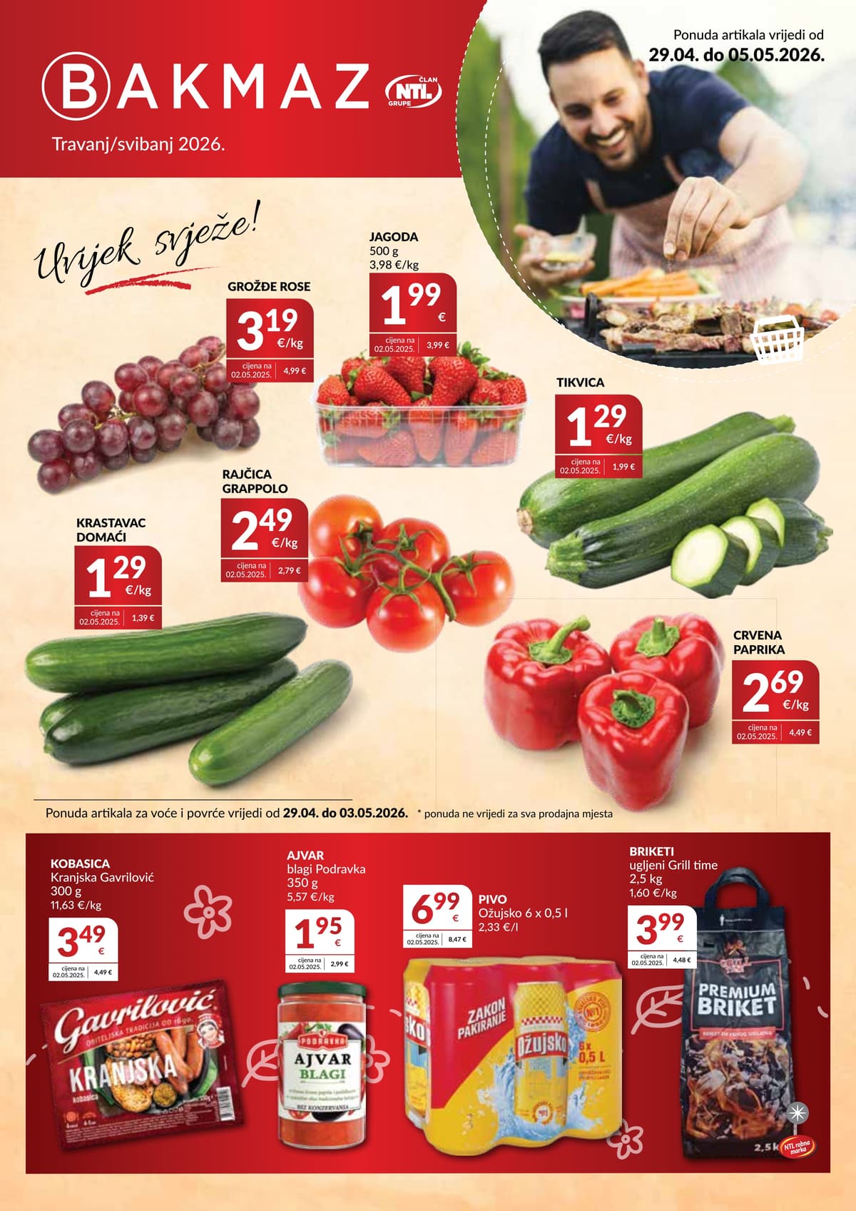 Stranica 1. Bakmaz kataloga - Tjedna Akcija od 29.04.2026.