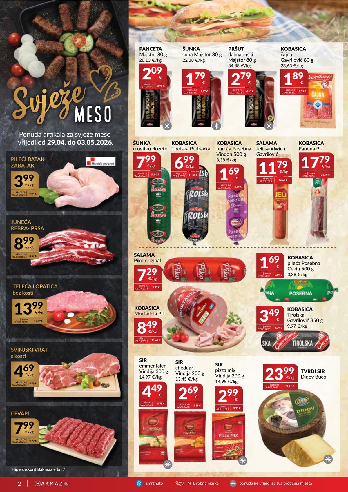 Stranica 2. Bakmaz kataloga - Tjedna Akcija od 29.04.2026.