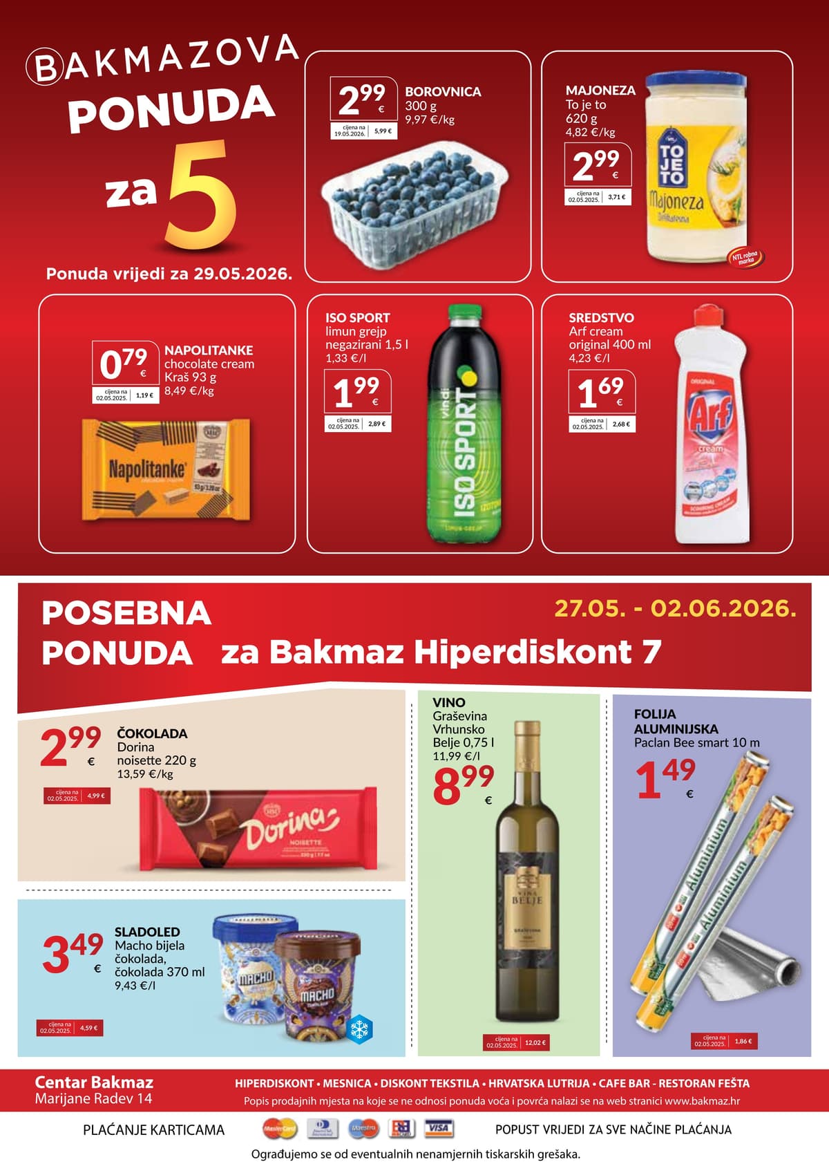 Stranica 8. Bakmaz kataloga - Tjedna Akcija od 27.05.2026.