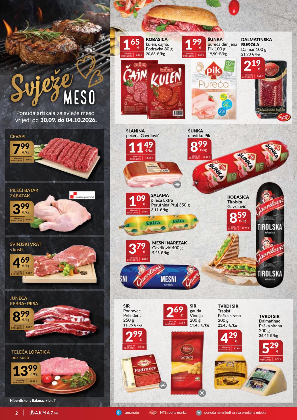 Stranica 2. Bakmaz kataloga - Tjedna Akcija od 05.10.2026.