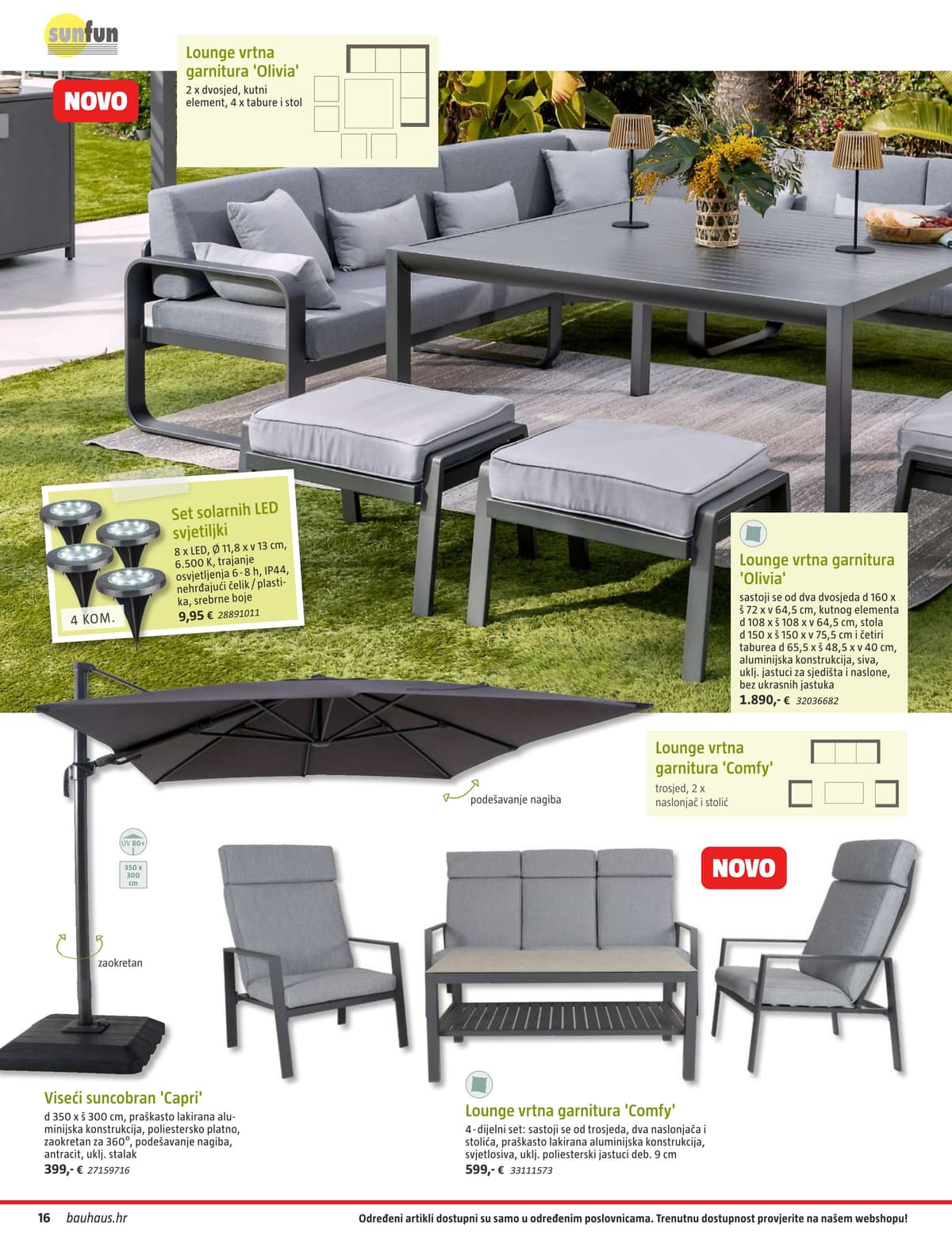 Stranica 16. Bauhaus kataloga - Vrtni Namještaj od 31.03.2026.