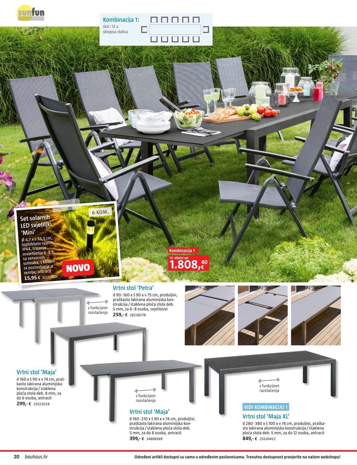 Stranica 20. Bauhaus kataloga - Vrtni Namještaj od 31.03.2026.