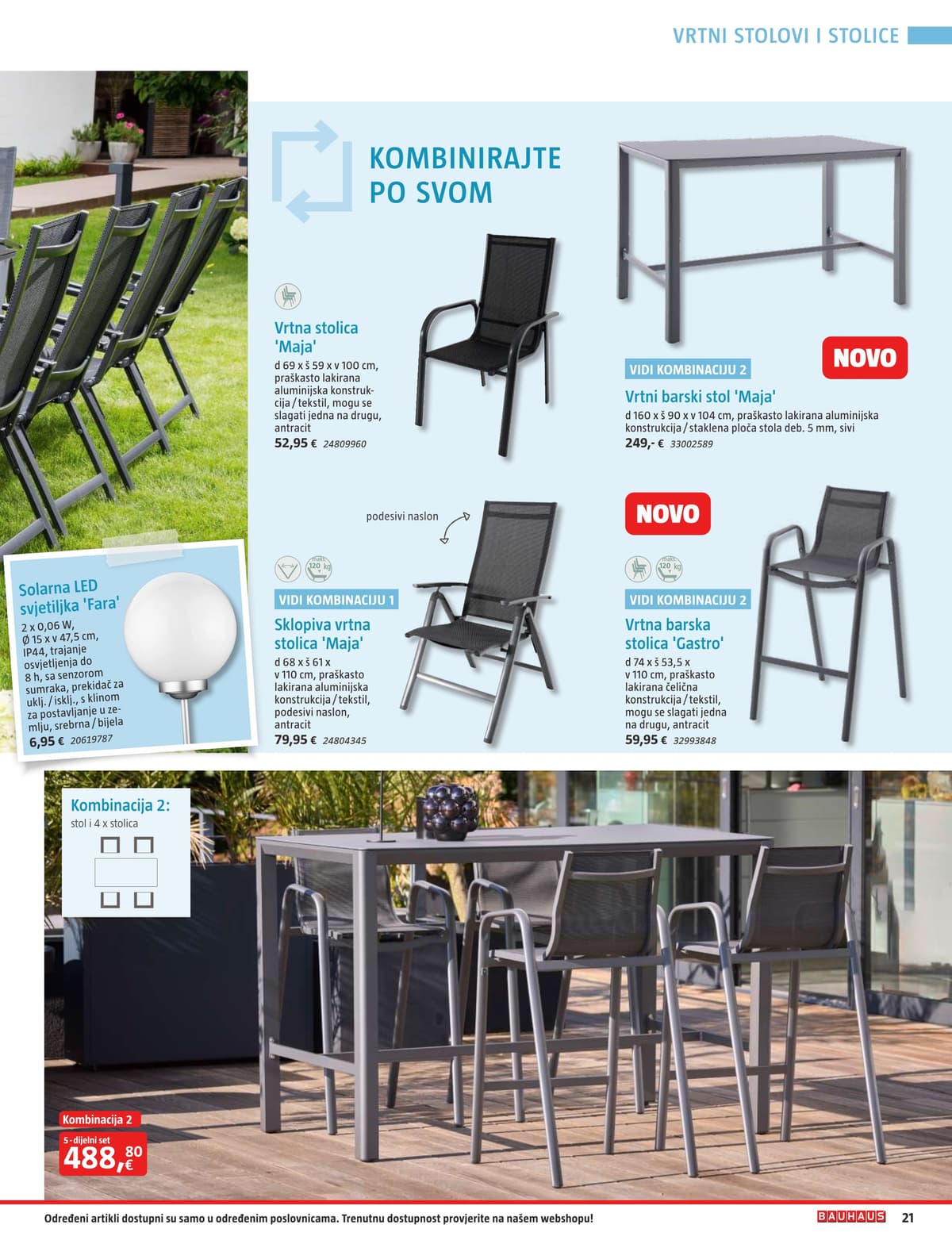 Stranica 21. Bauhaus kataloga - Vrtni Namještaj od 31.03.2026.