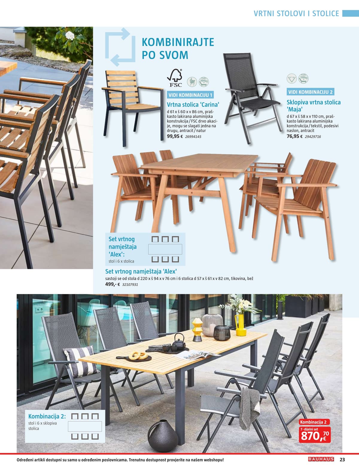 Stranica 23. Bauhaus kataloga - Vrtni Namještaj od 31.03.2026.