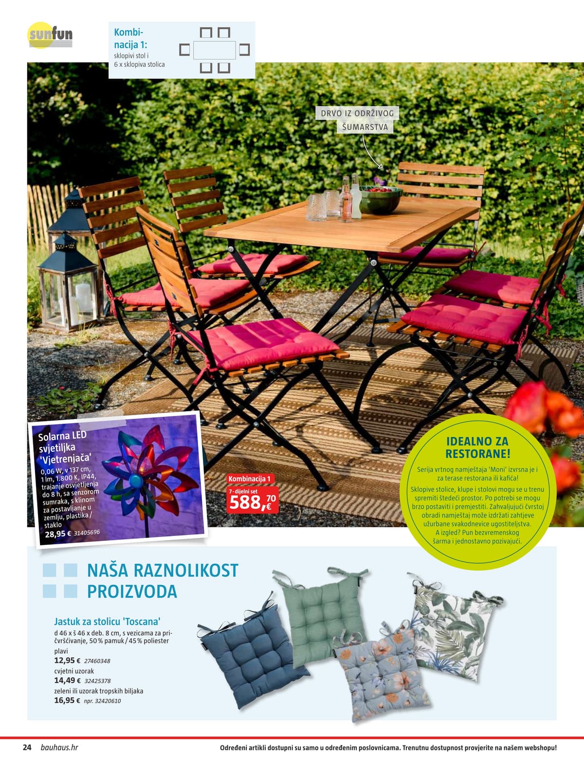 Stranica 24. Bauhaus kataloga - Vrtni Namještaj od 31.03.2026.