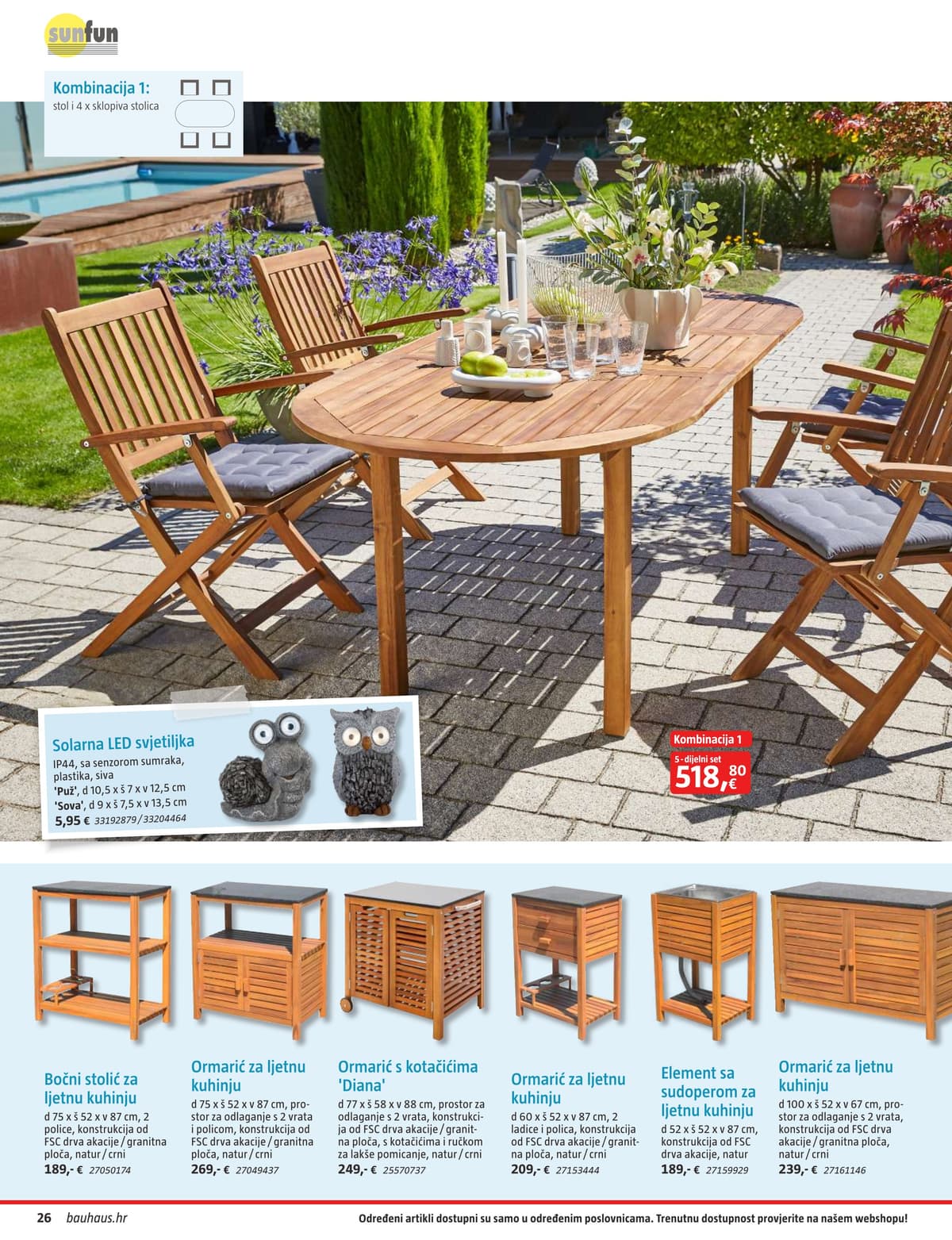 Stranica 26. Bauhaus kataloga - Vrtni Namještaj od 31.03.2026.