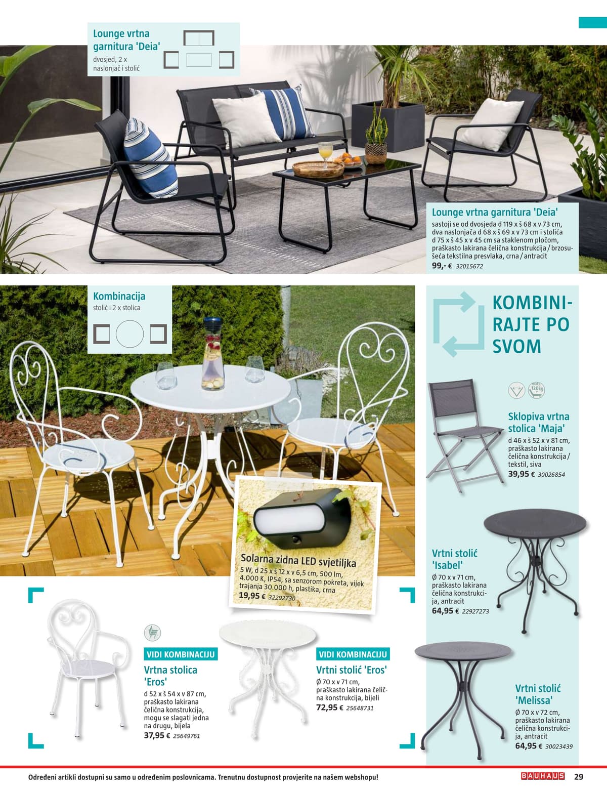 Stranica 29. Bauhaus kataloga - Vrtni Namještaj od 31.03.2026.