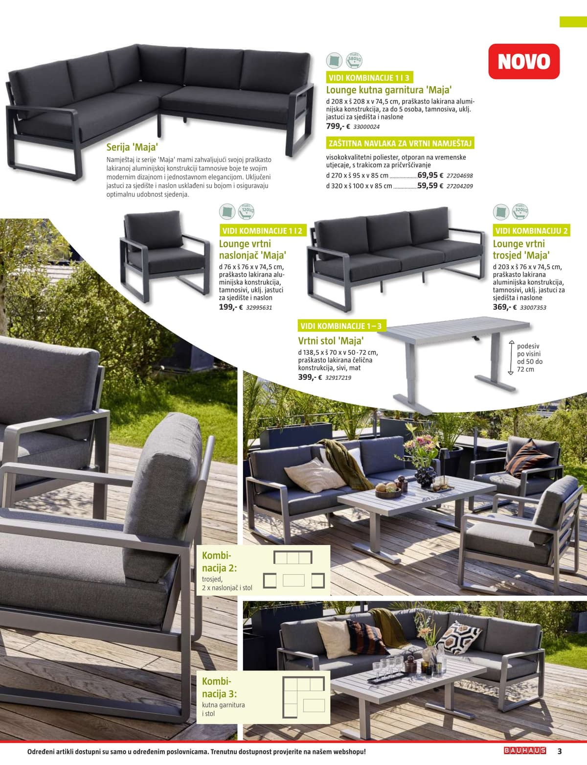 Stranica 3. Bauhaus kataloga - Vrtni Namještaj od 31.03.2026.
