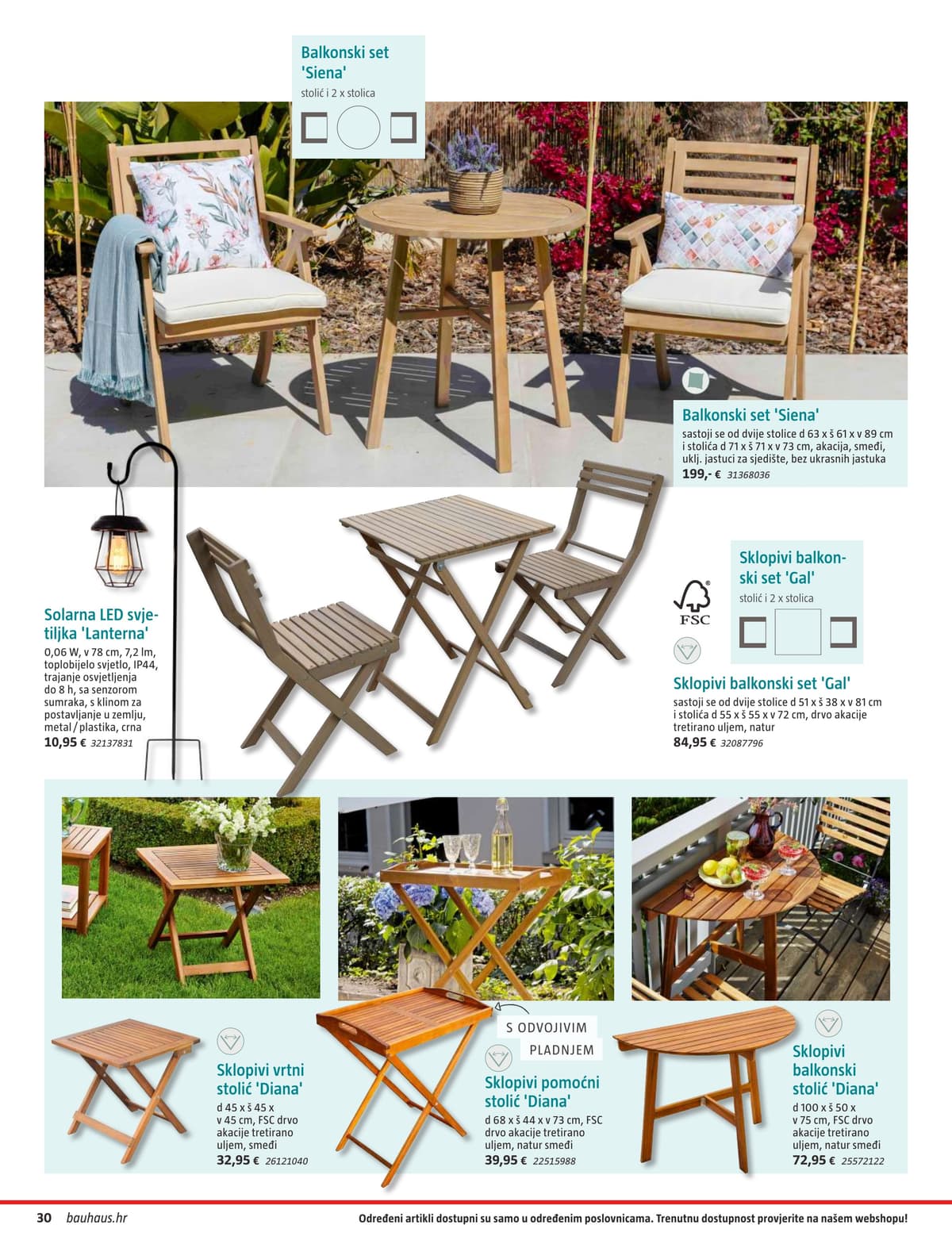 Stranica 30. Bauhaus kataloga - Vrtni Namještaj od 31.03.2026.
