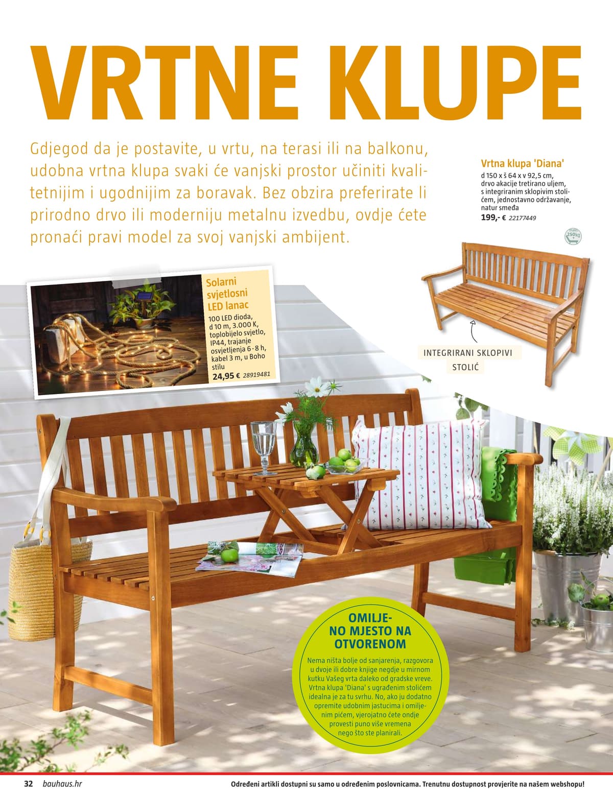 Stranica 32. Bauhaus kataloga - Vrtni Namještaj od 31.03.2026.