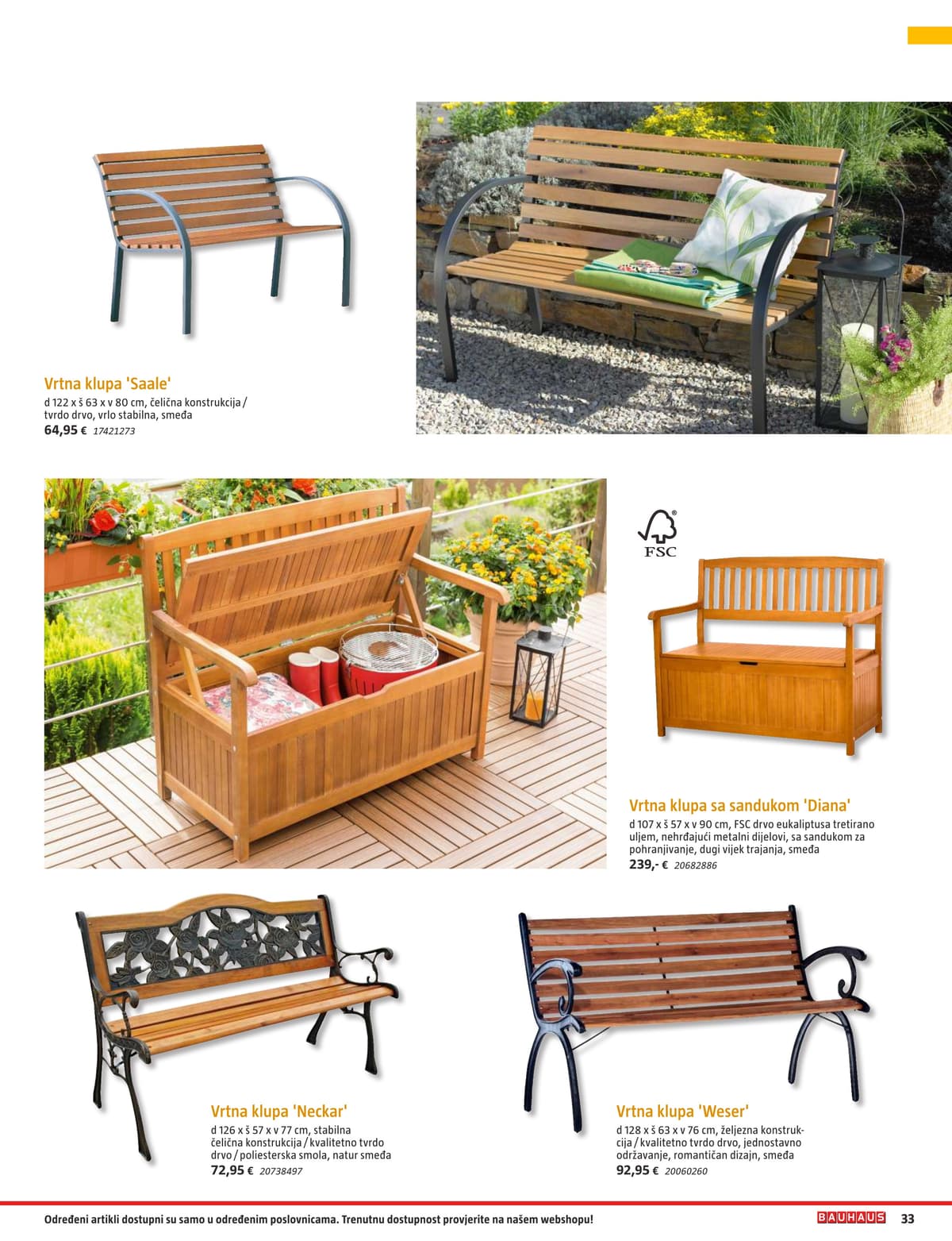 Stranica 33. Bauhaus kataloga - Vrtni Namještaj od 31.03.2026.