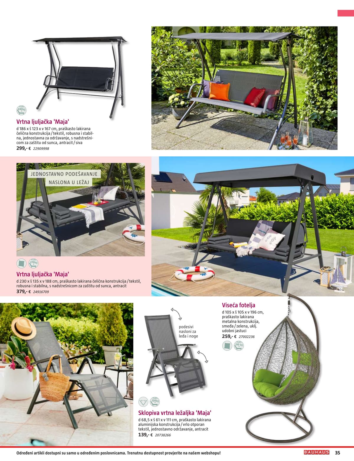 Stranica 35. Bauhaus kataloga - Vrtni Namještaj od 31.03.2026.