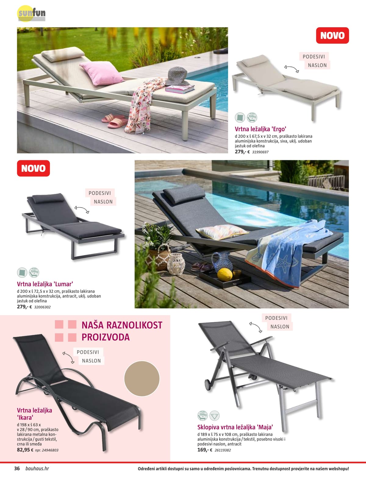 Stranica 36. Bauhaus kataloga - Vrtni Namještaj od 31.03.2026.