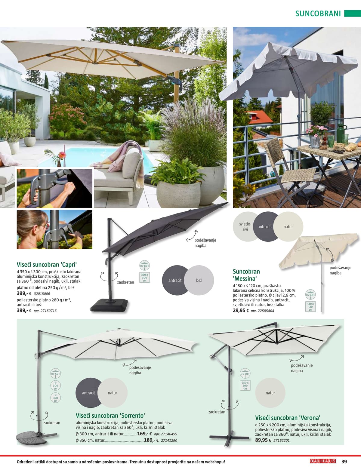 Stranica 39. Bauhaus kataloga - Vrtni Namještaj od 31.03.2026.
