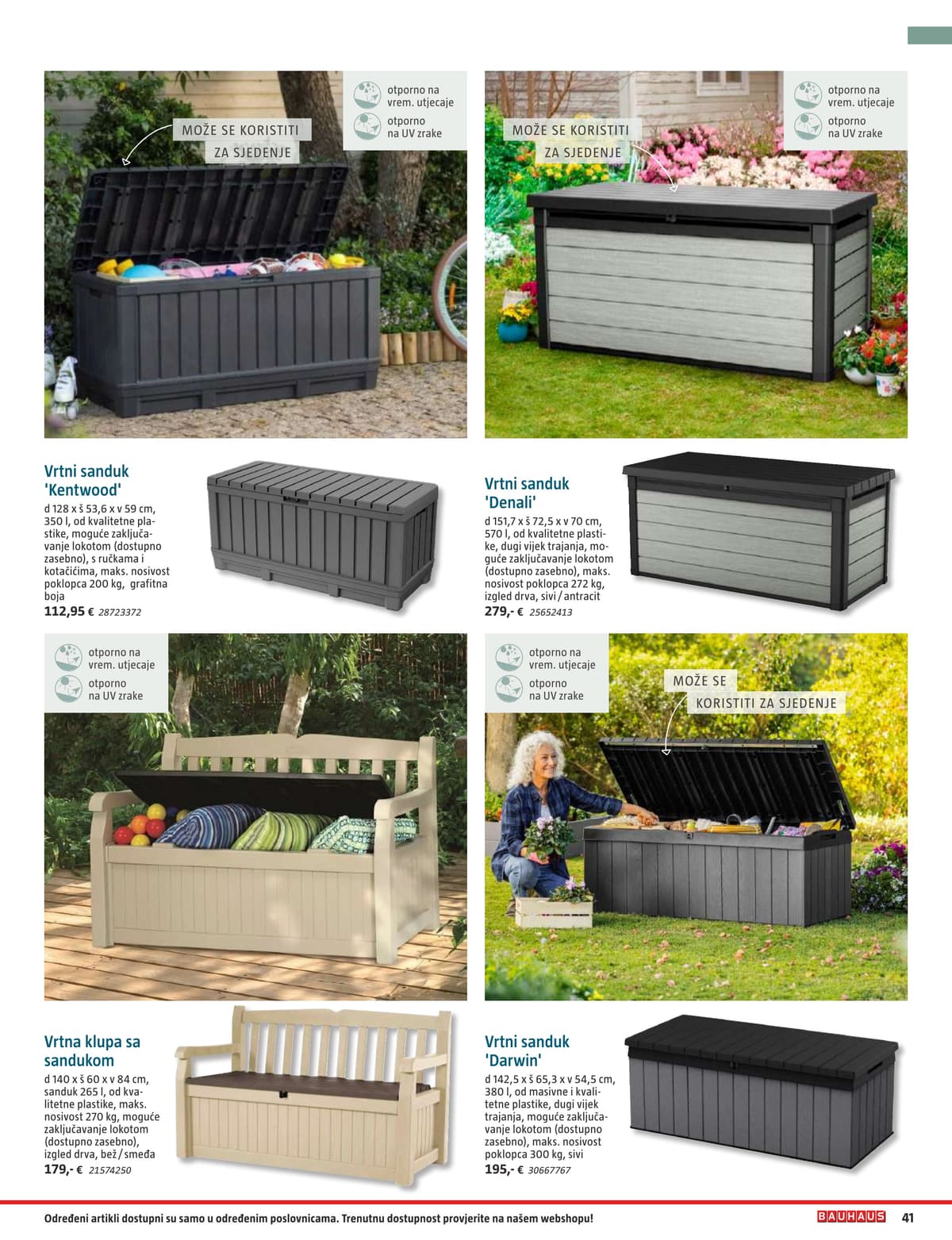 Stranica 41. Bauhaus kataloga - Vrtni Namještaj od 31.03.2026.