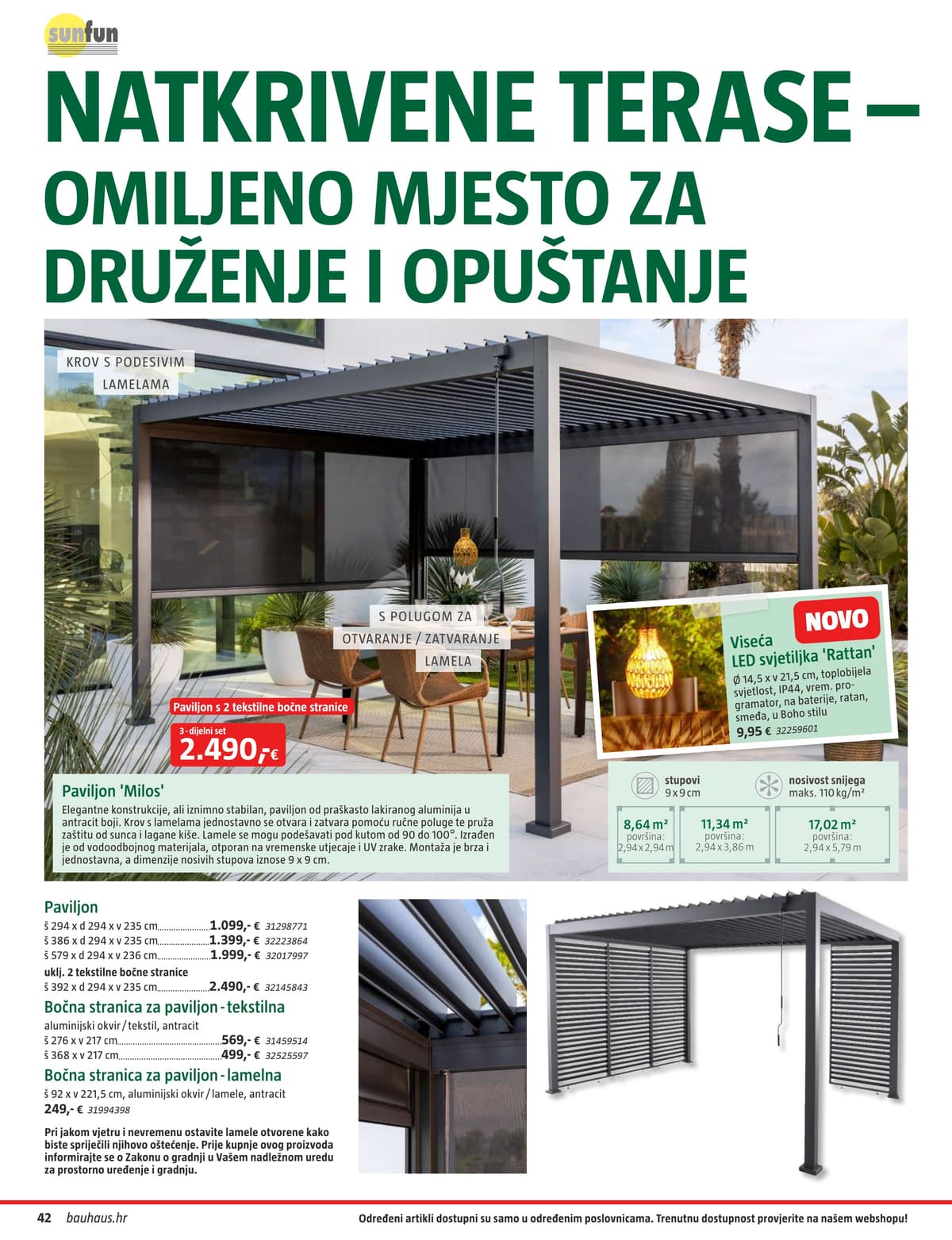 Stranica 42. Bauhaus kataloga - Vrtni Namještaj od 31.03.2026.