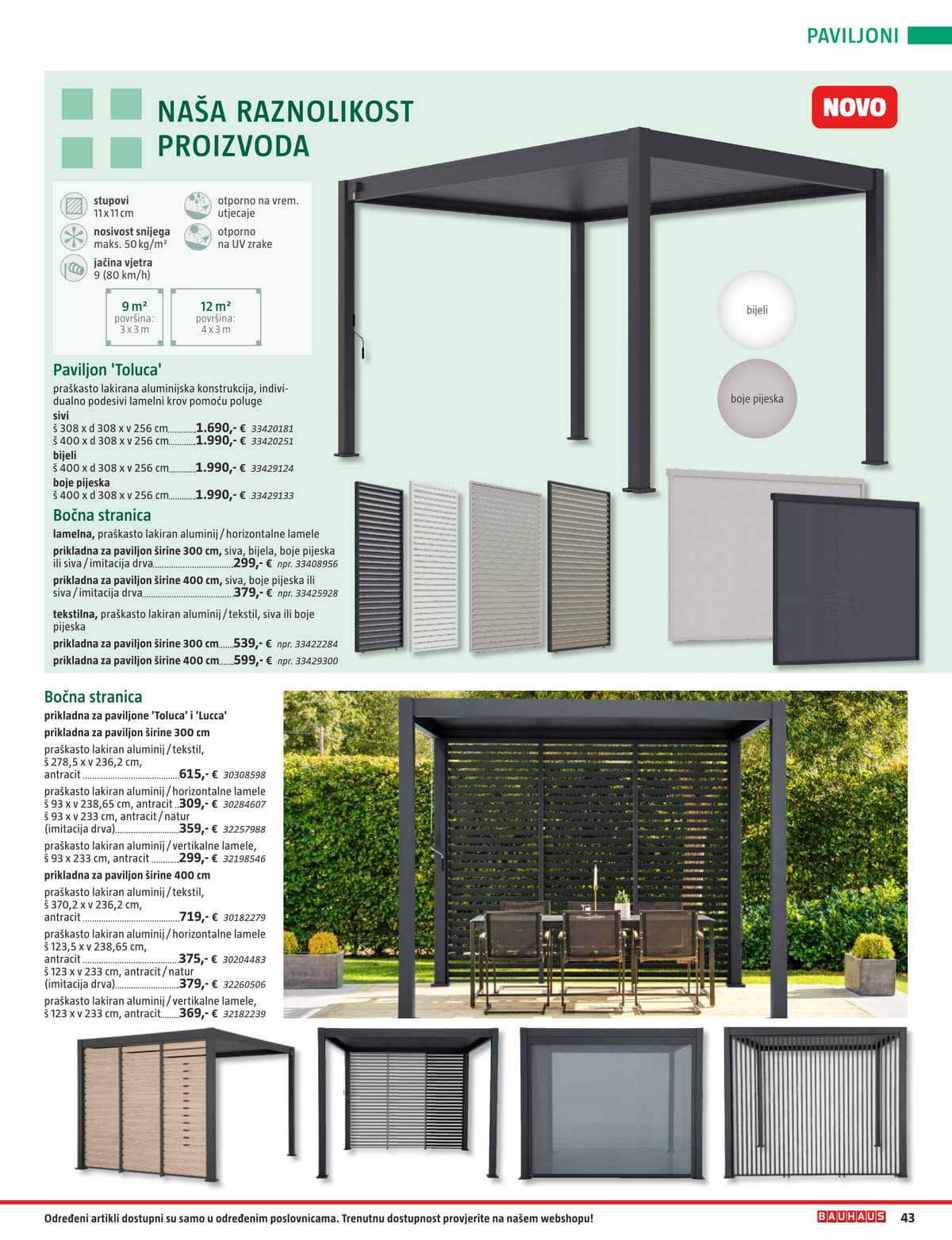 Stranica 43. Bauhaus kataloga - Vrtni Namještaj od 31.03.2026.