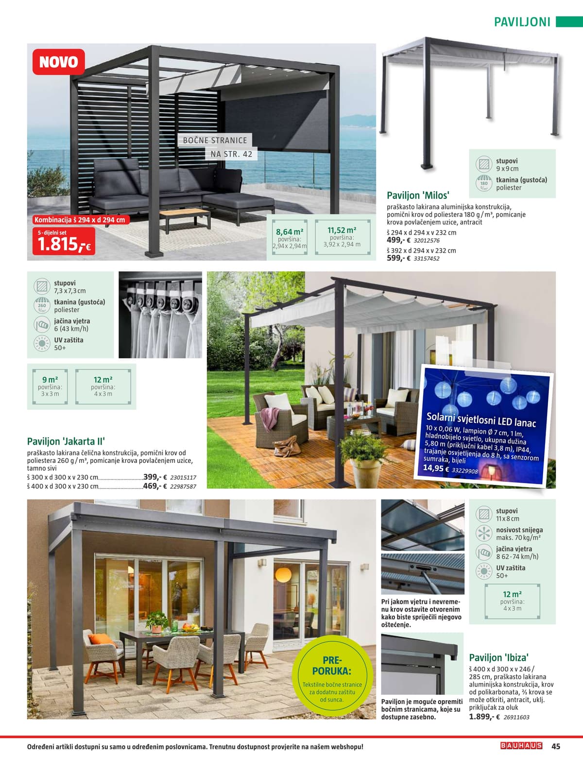 Stranica 45. Bauhaus kataloga - Vrtni Namještaj od 31.03.2026.