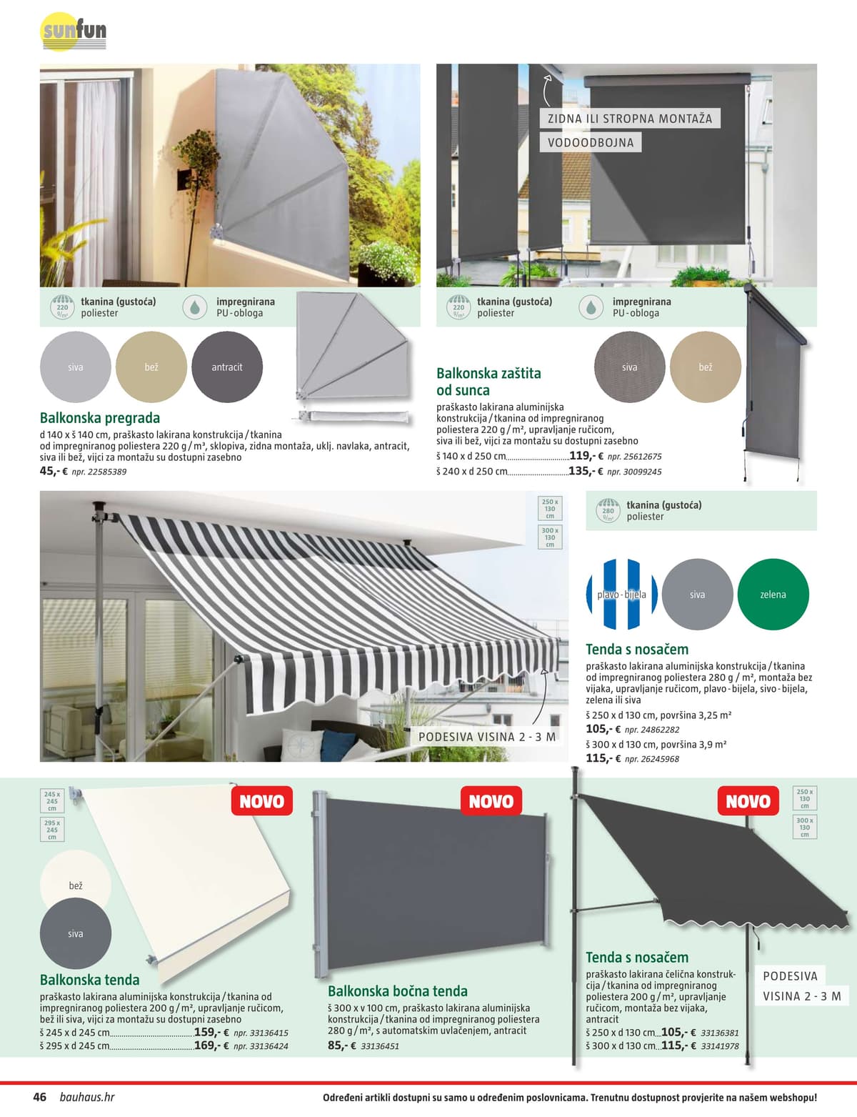 Stranica 46. Bauhaus kataloga - Vrtni Namještaj od 31.03.2026.