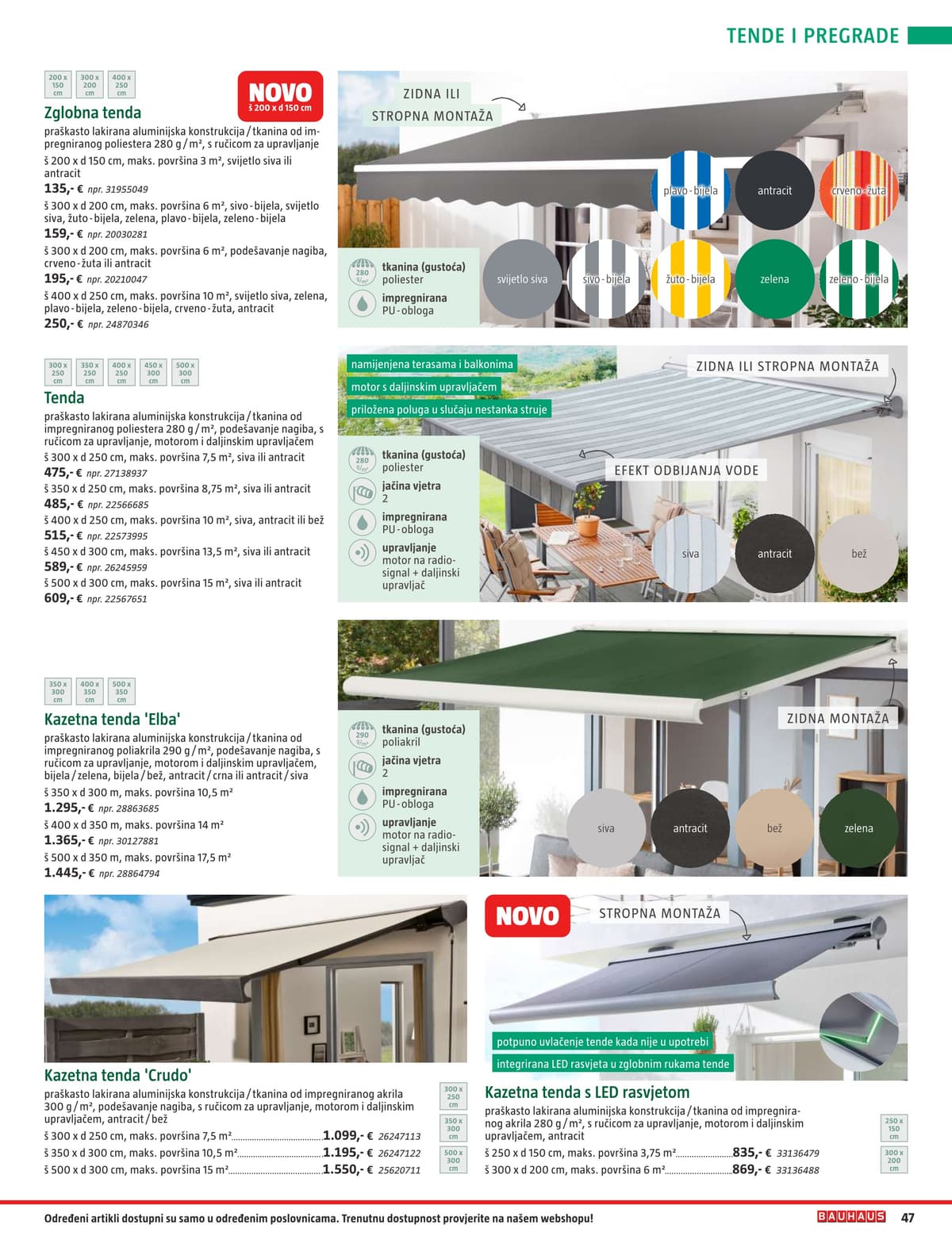 Stranica 47. Bauhaus kataloga - Vrtni Namještaj