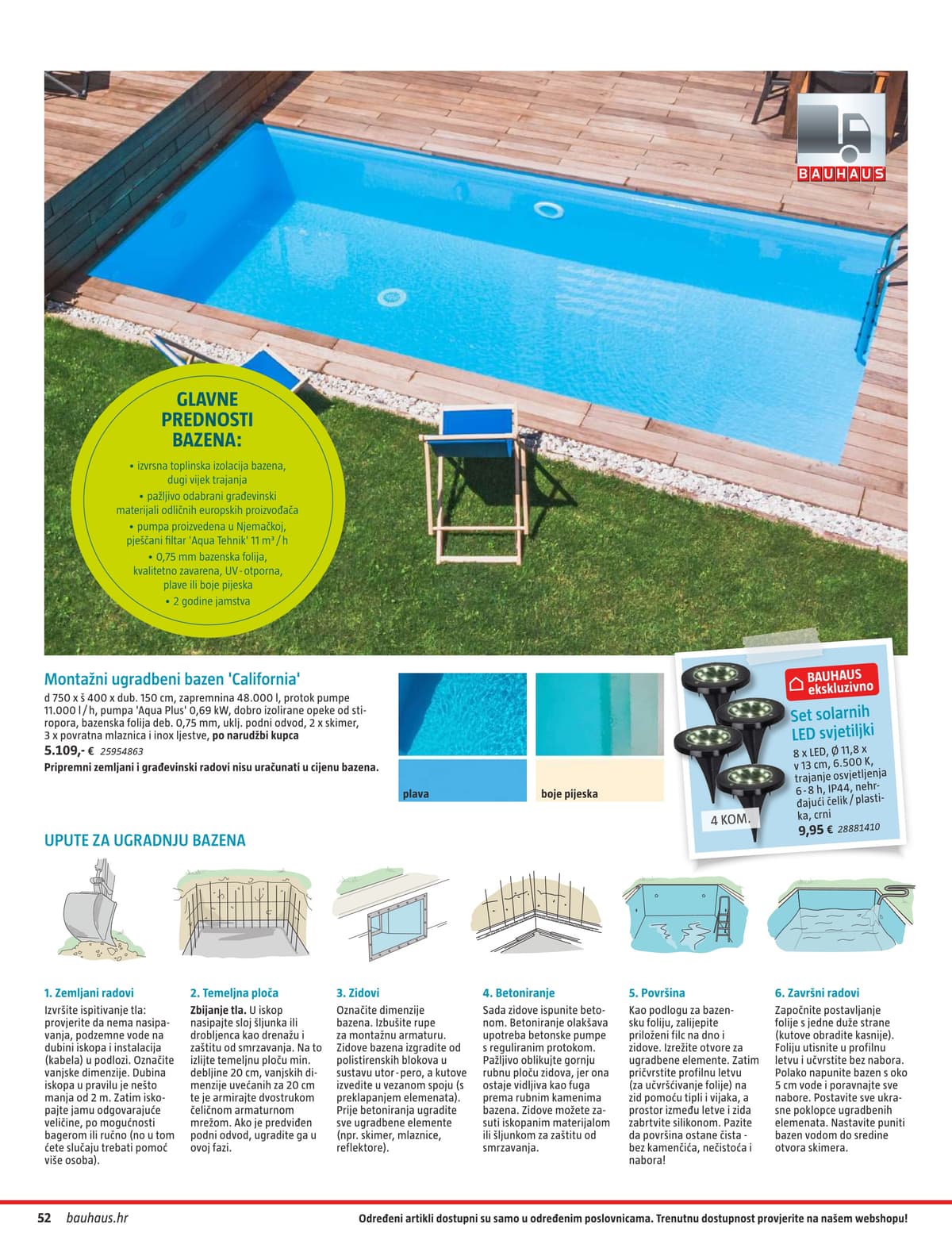 Stranica 52. Bauhaus kataloga - Vrtni Namještaj od 31.03.2026.