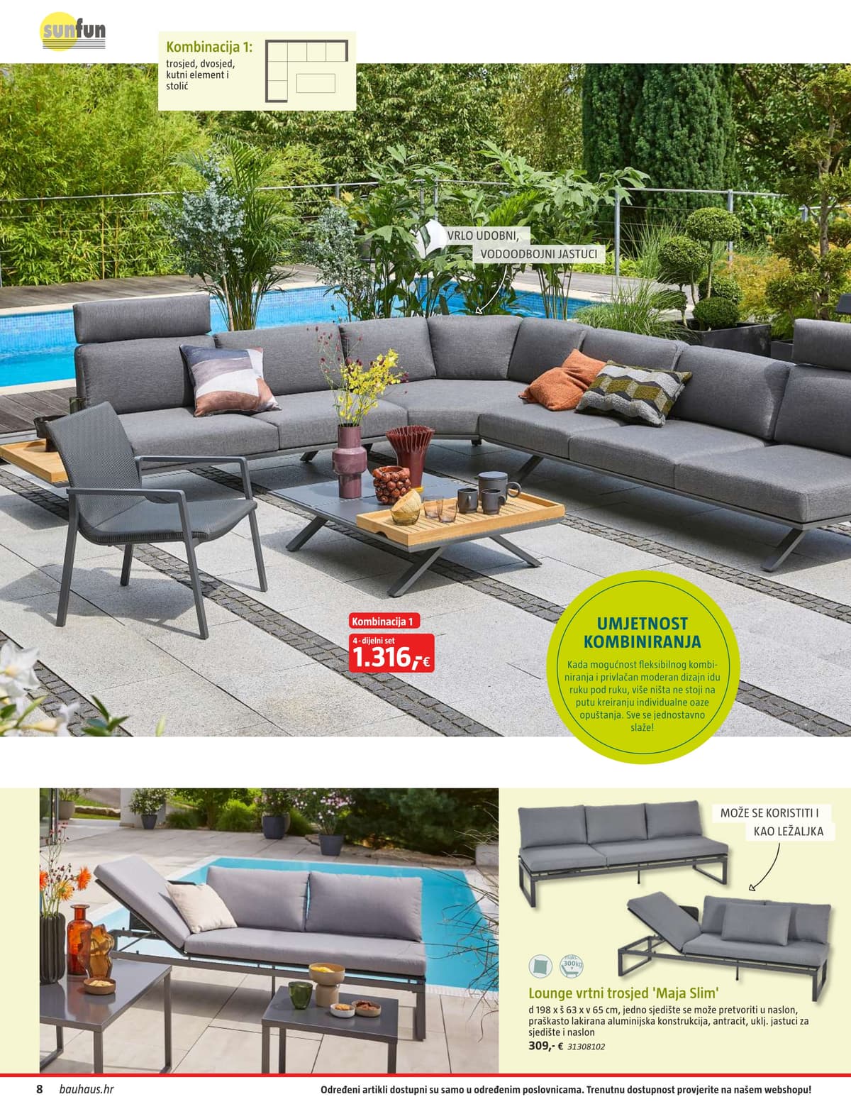 Stranica 8. Bauhaus kataloga - Vrtni Namještaj od 31.03.2026.