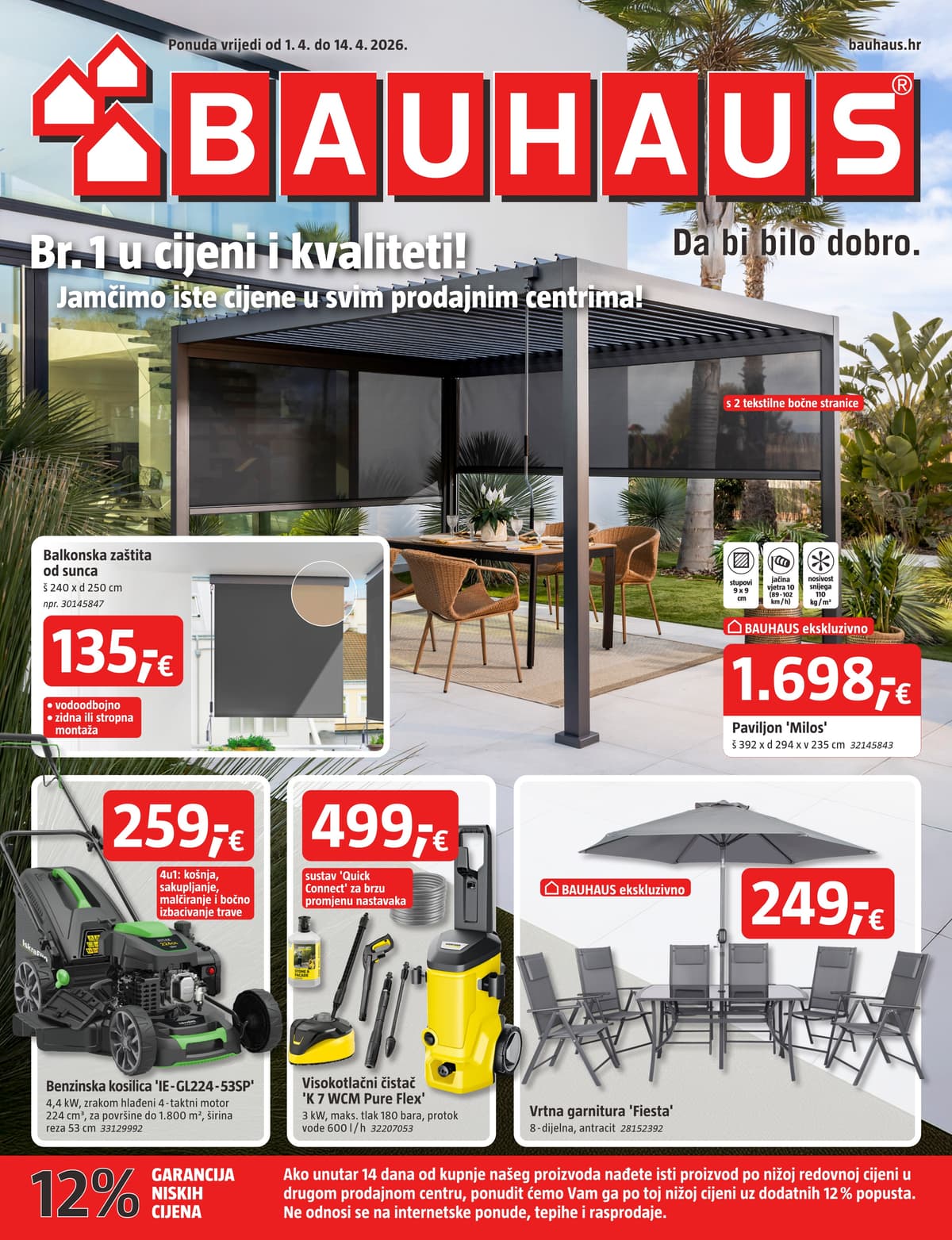 Stranica 1. Bauhaus kataloga - Travanj 2026. od 01.04.2026.