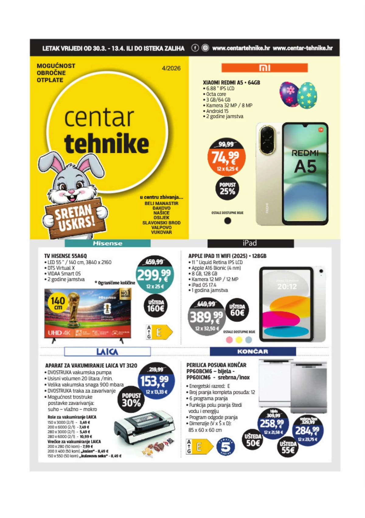 Stranica 1. Centar Tehnike kataloga - Travanj 2026. od 31.03.2026.