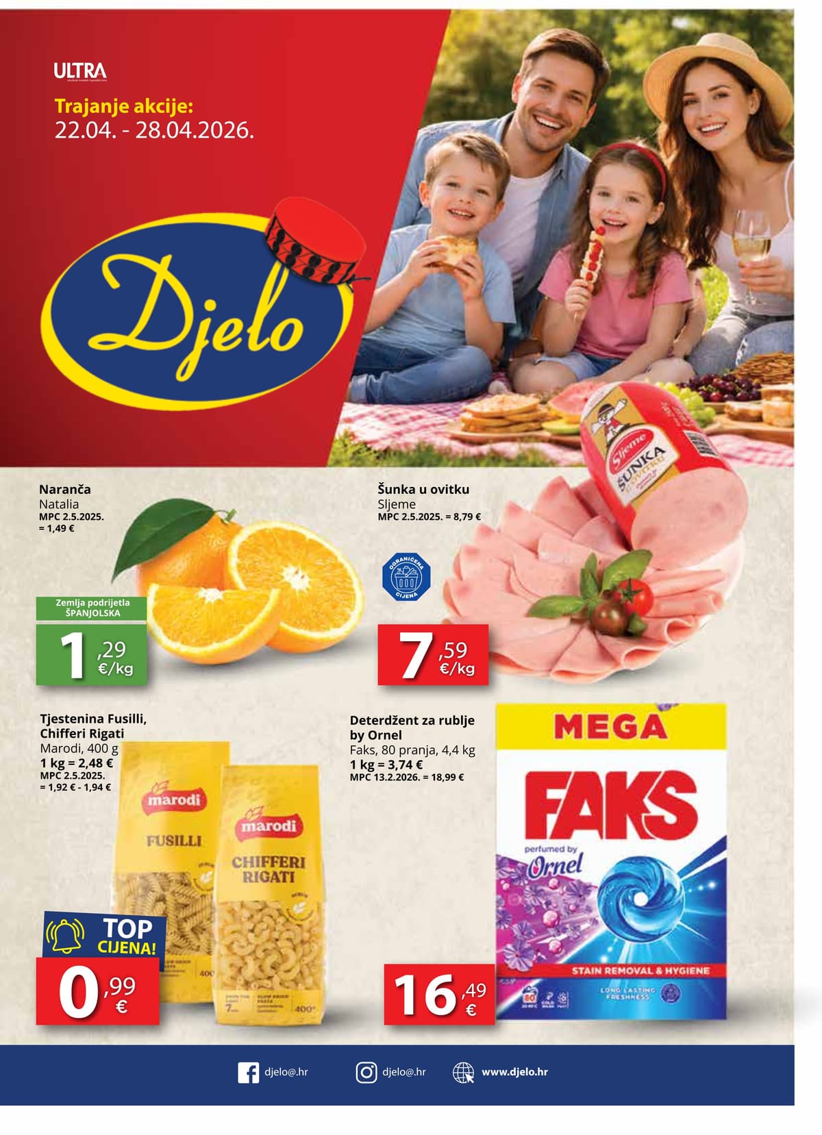 Stranica 1. Djelo kataloga - Tjedna Akcija od 22.04.2026.