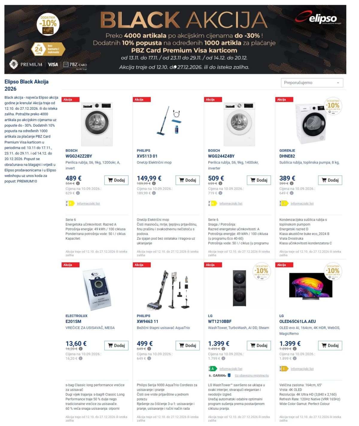 Elipso katalog od 12.10.2026. - Black akcija 2026