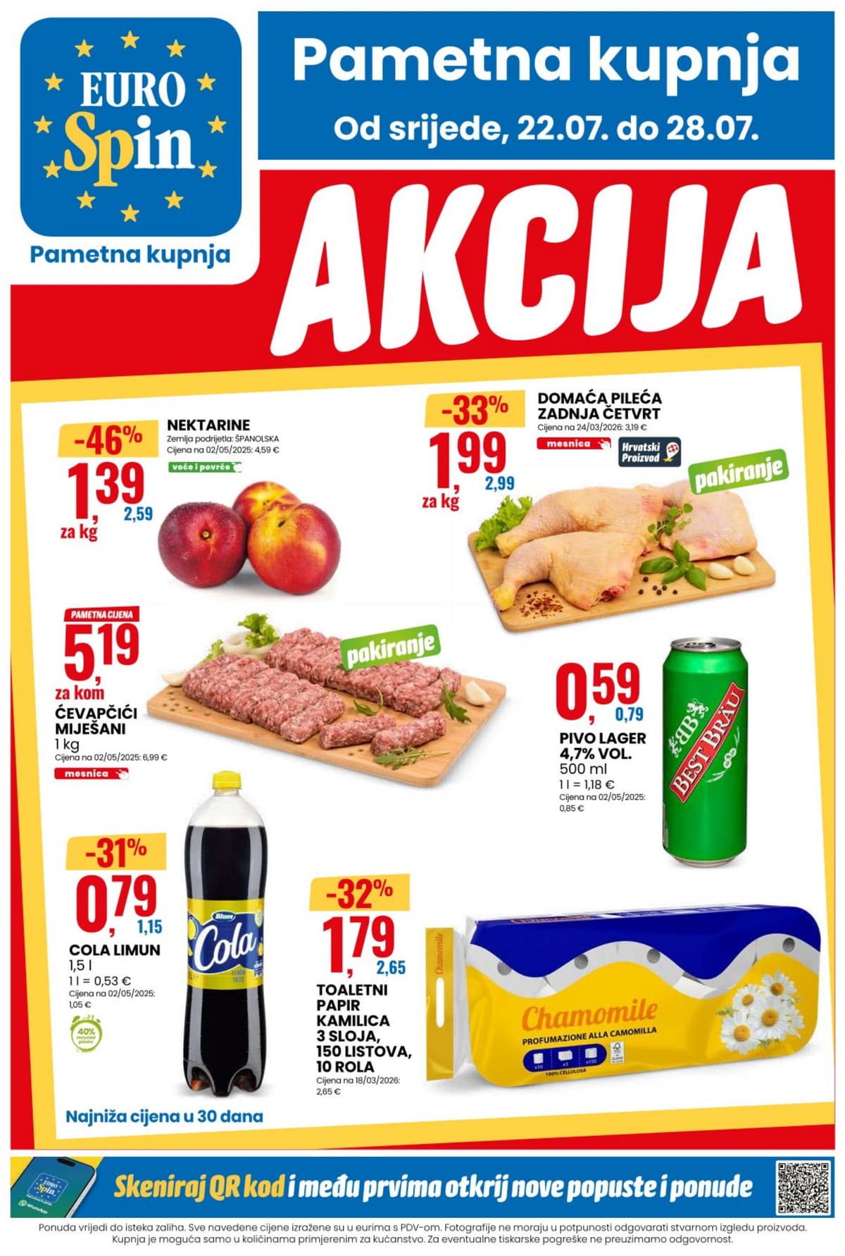Stranica 1. Eurospin kataloga - Tjedna Akcija od 23.07.2026.