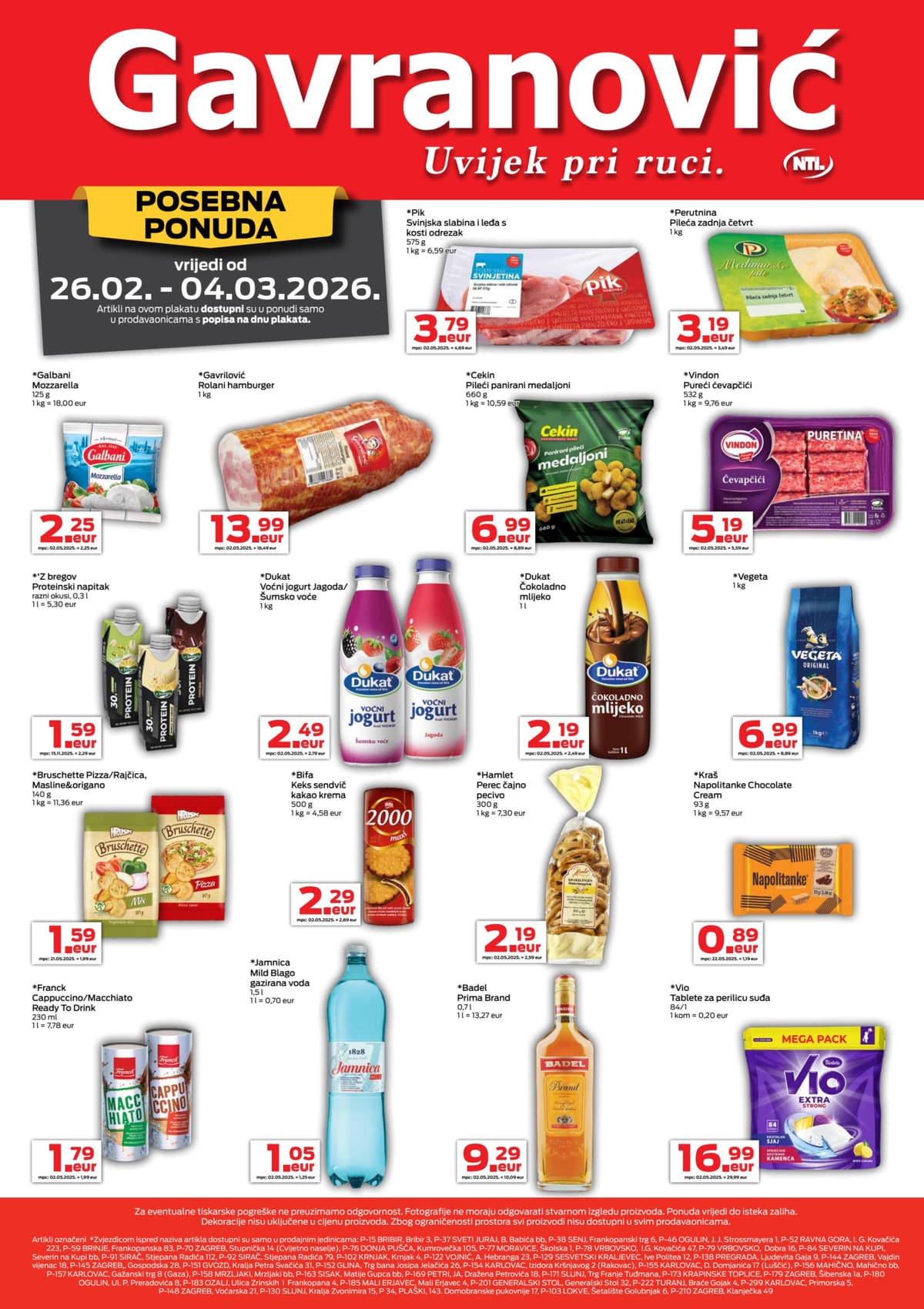 Stranica 1. Gavranović kataloga - Tjedna Akcija