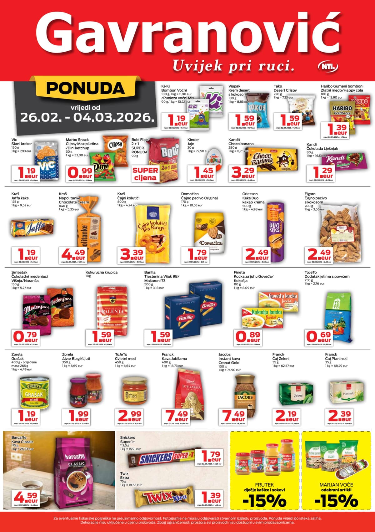 Stranica 3. Gavranović kataloga - Tjedna Akcija