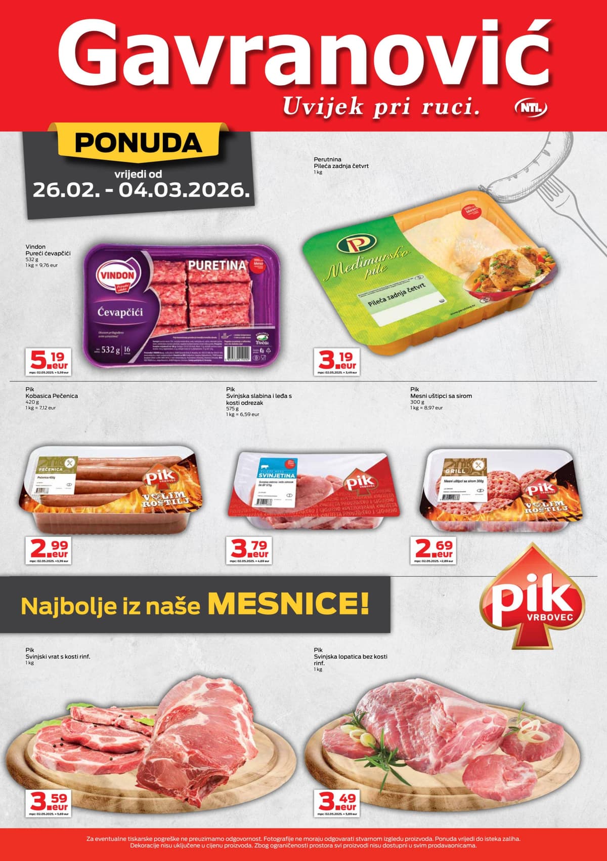 Stranica 5. Gavranović kataloga - Tjedna Akcija od 27.02.2026.