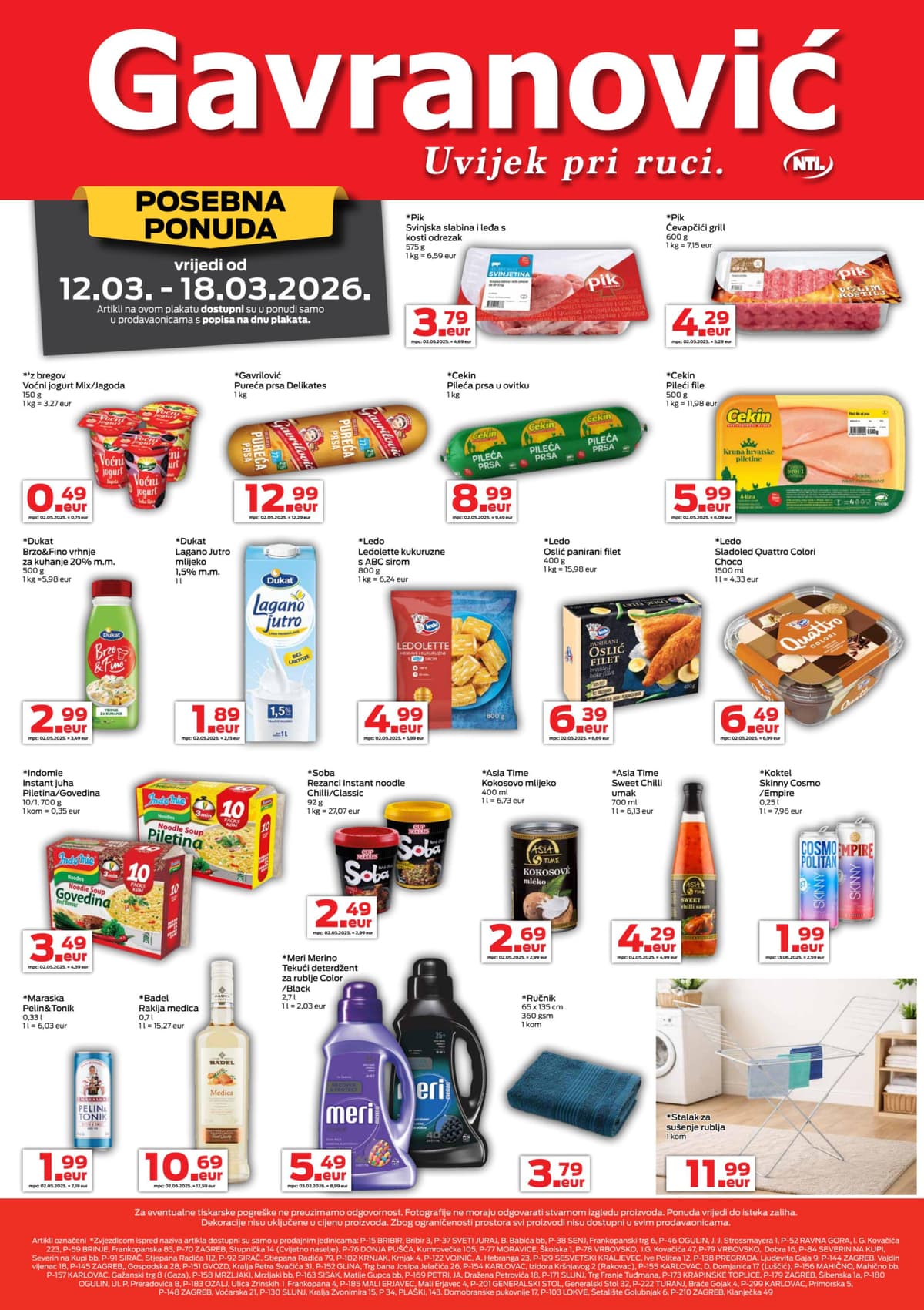 Stranica 1. Gavranović kataloga - Tjedna Akcija