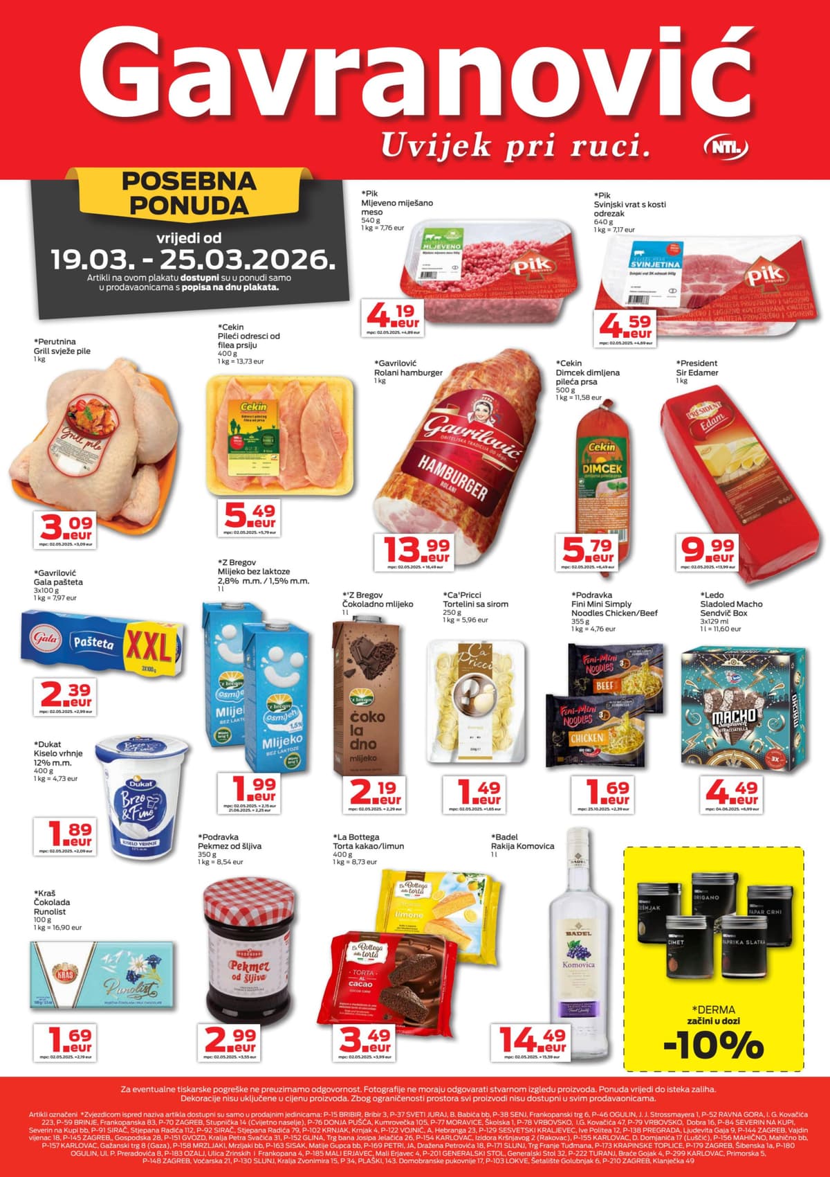 Stranica 1. Gavranović kataloga - Tjedna Akcija