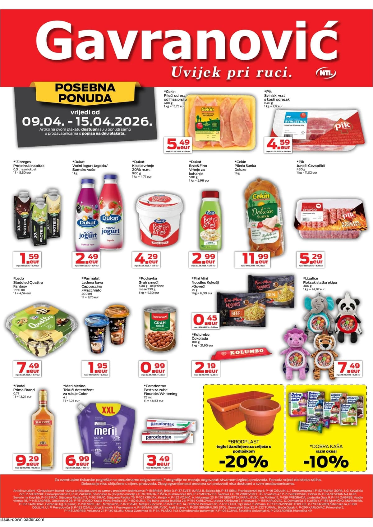 Stranica 1. Gavranović kataloga - Tjedna Akcija