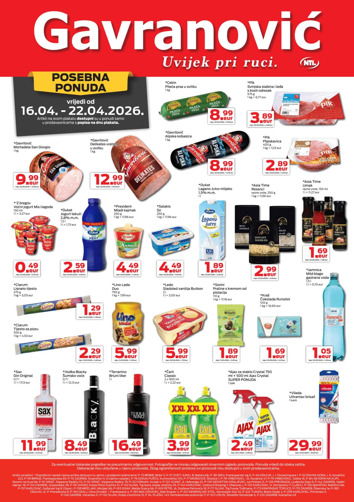 Stranica 1. Gavranović kataloga - Tjedna Akcija