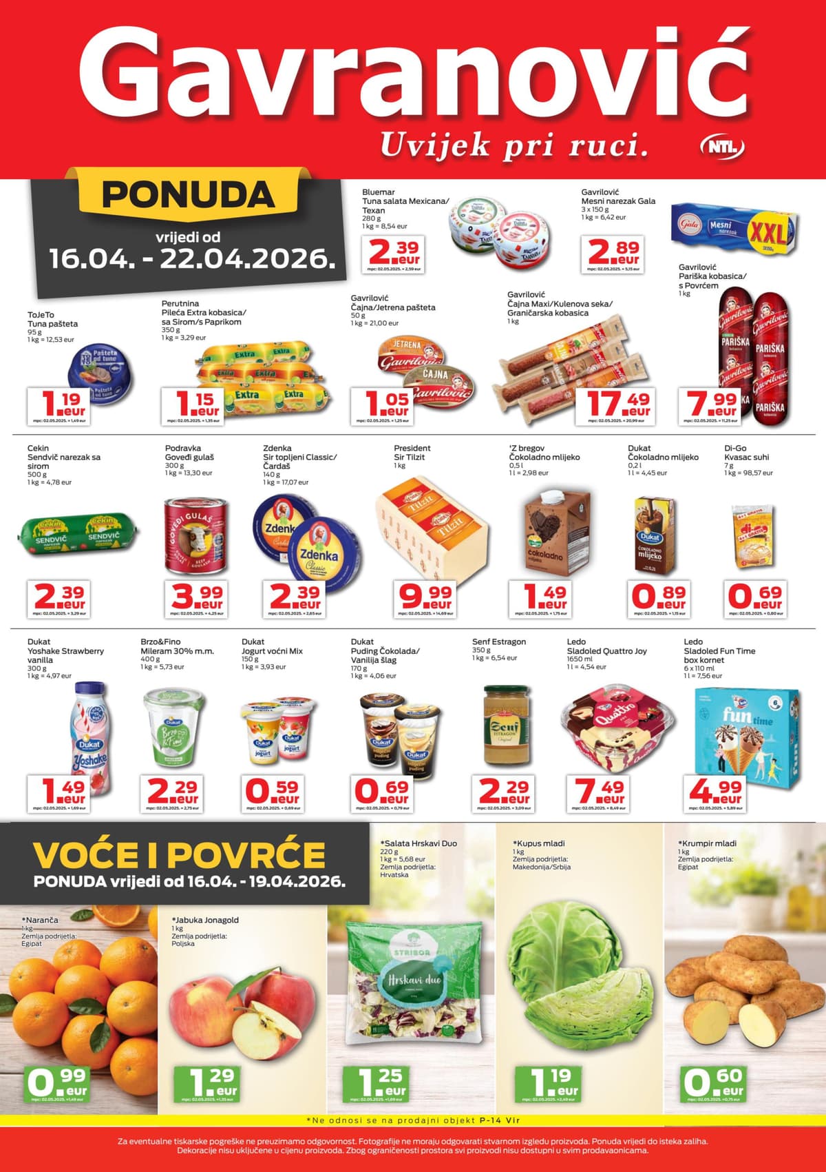 Stranica 2. Gavranović kataloga - Tjedna Akcija od 14.04.2026.