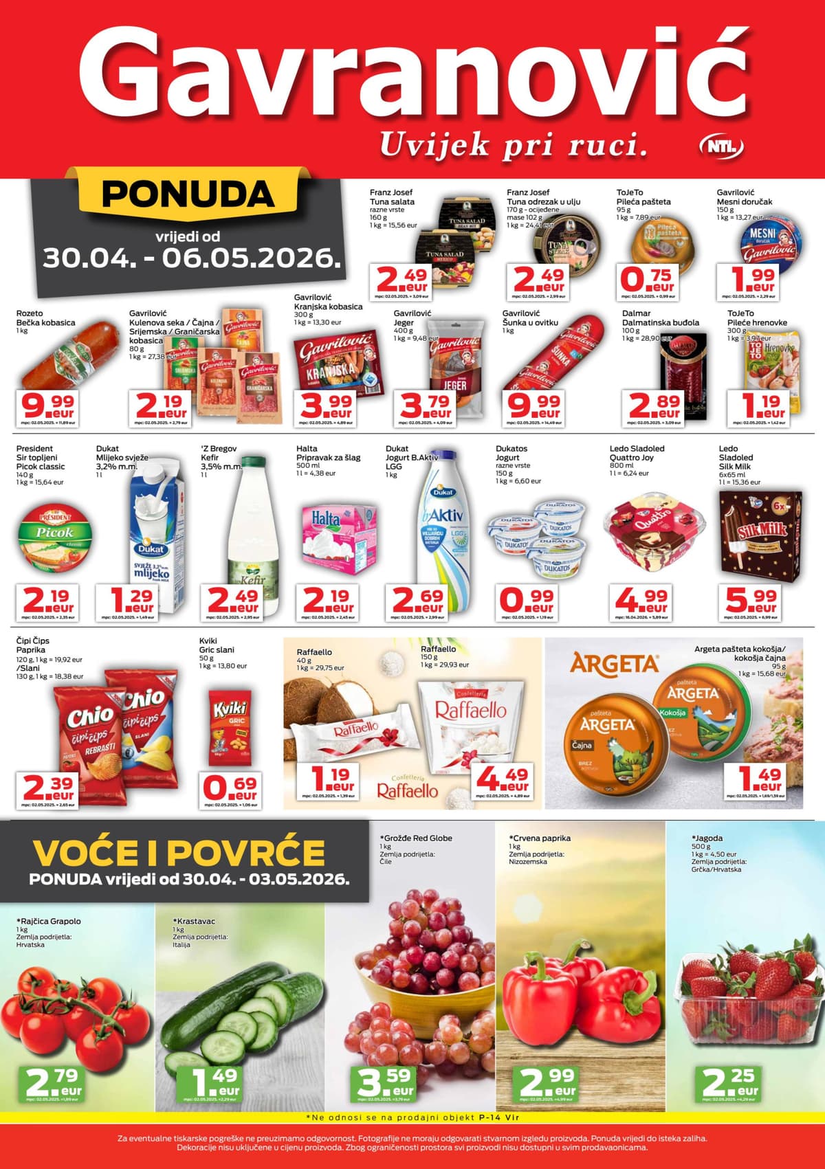 Stranica 2. Gavranović kataloga - Tjedna Akcija od 27.04.2026.