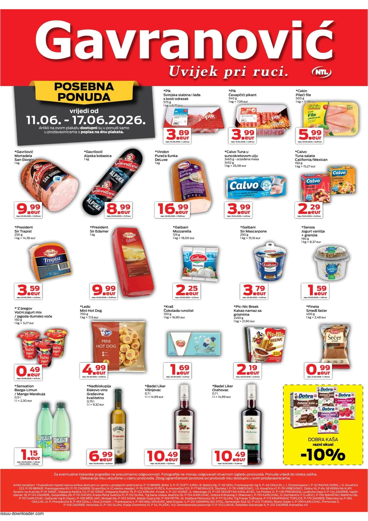 Stranica 1. Gavranović kataloga - Tjedna Akcija