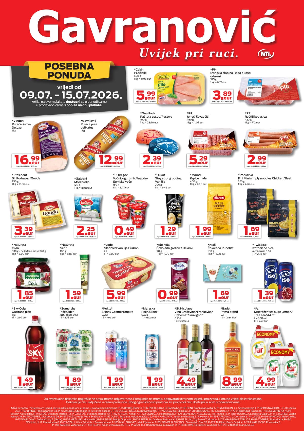 Stranica 1. Gavranović kataloga - Tjedna Akcija od 11.07.2026