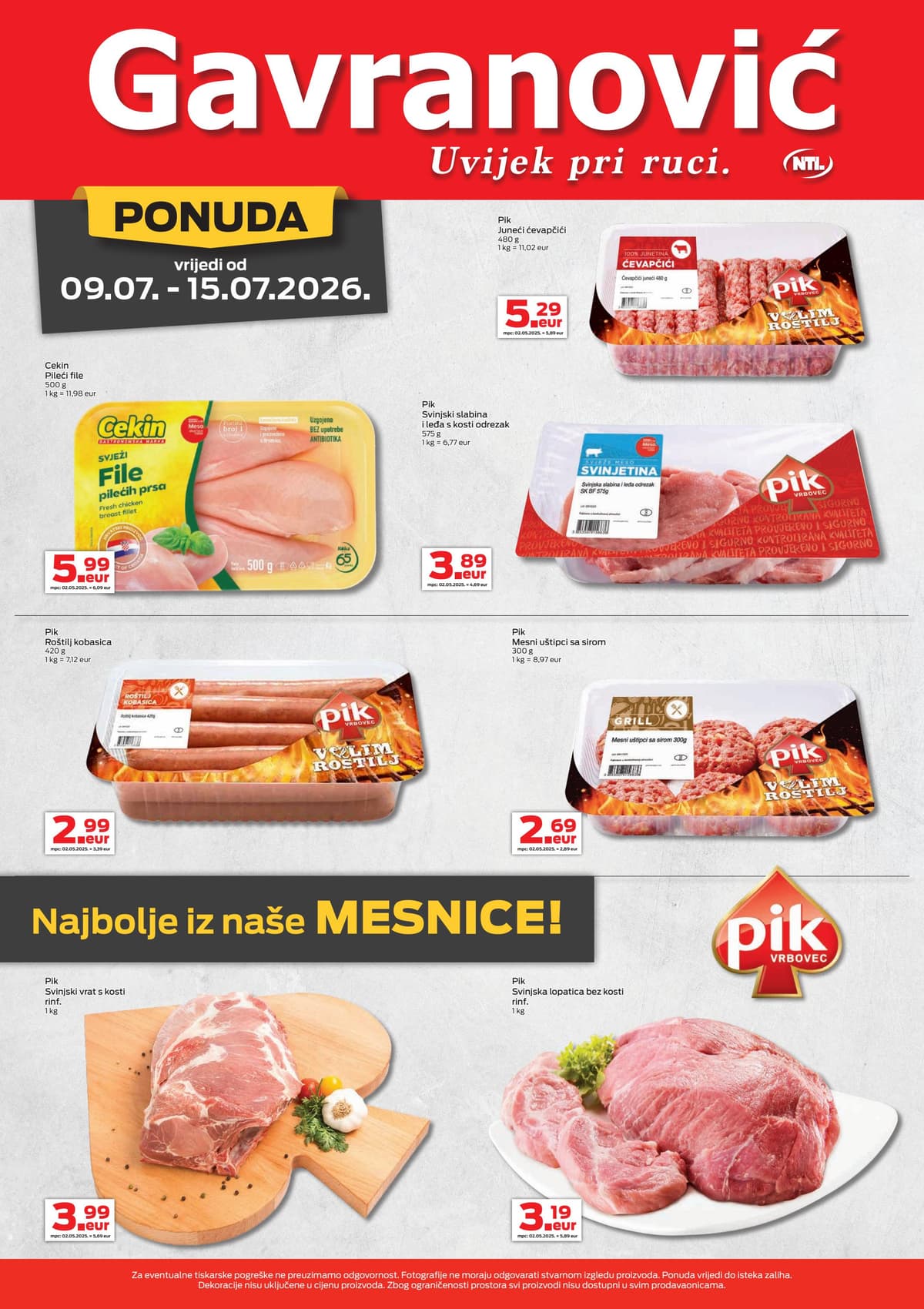 Stranica 5. Gavranović kataloga - Tjedna Akcija od 11.07.2026