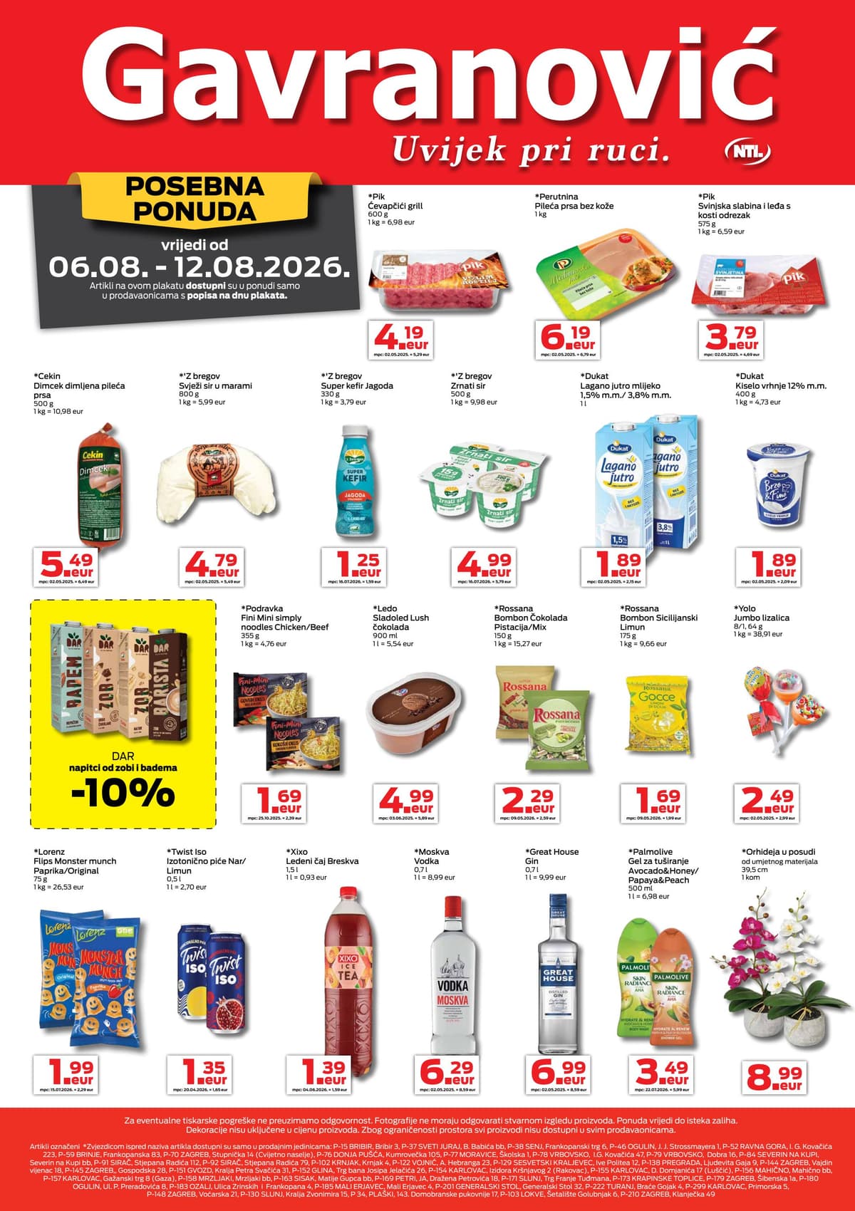 Stranica 1. Gavranović kataloga - Tjedna Akcija