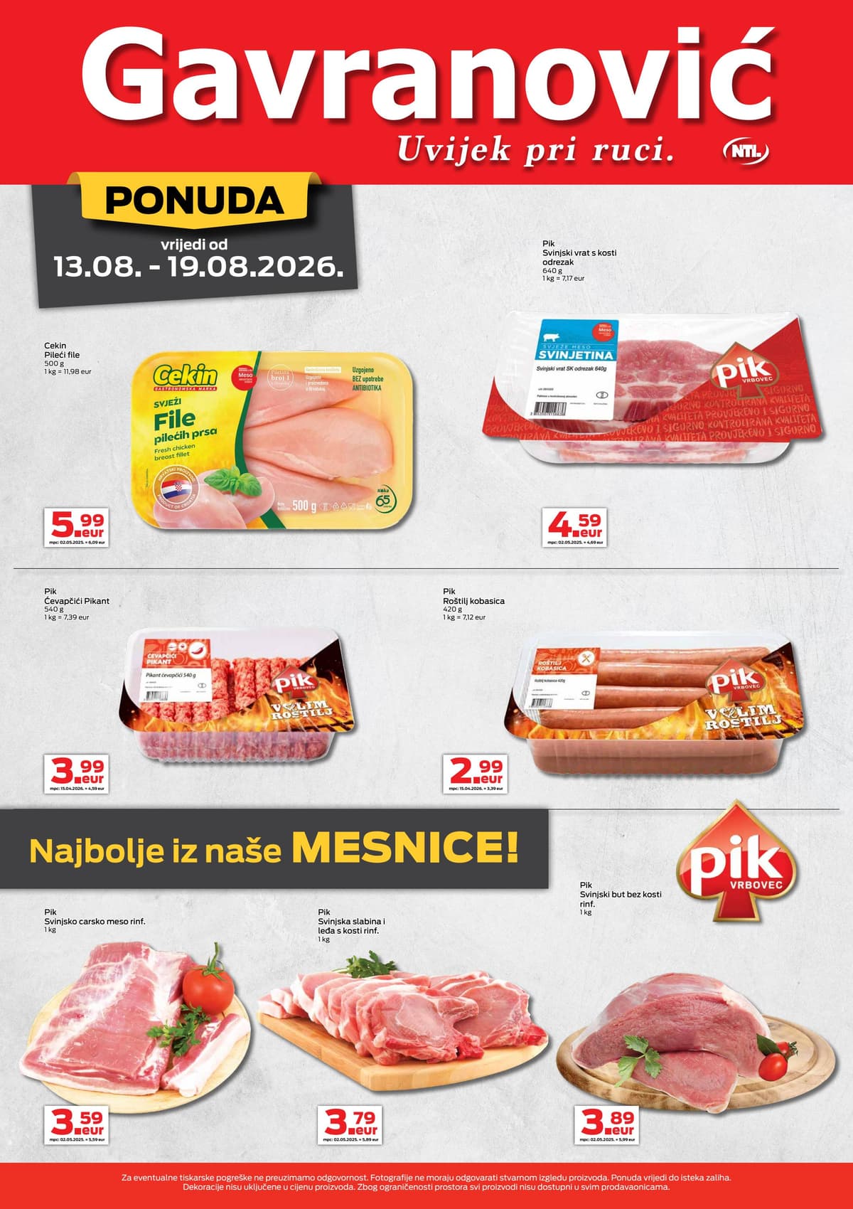 Stranica 6. Gavranović kataloga - Tjedna Akcija od 12.08.2026.