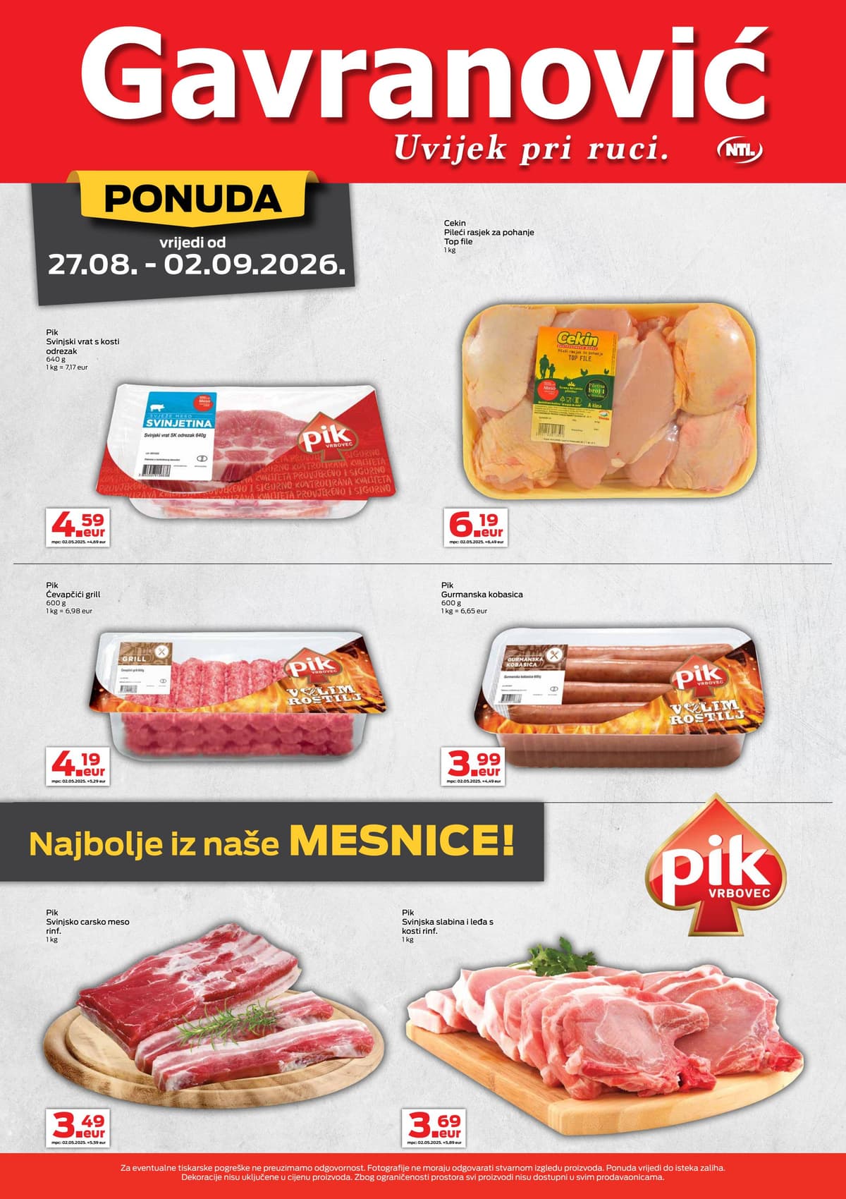 Stranica 5. Gavranović kataloga - Tjedna Akcija od 24.08.2026.