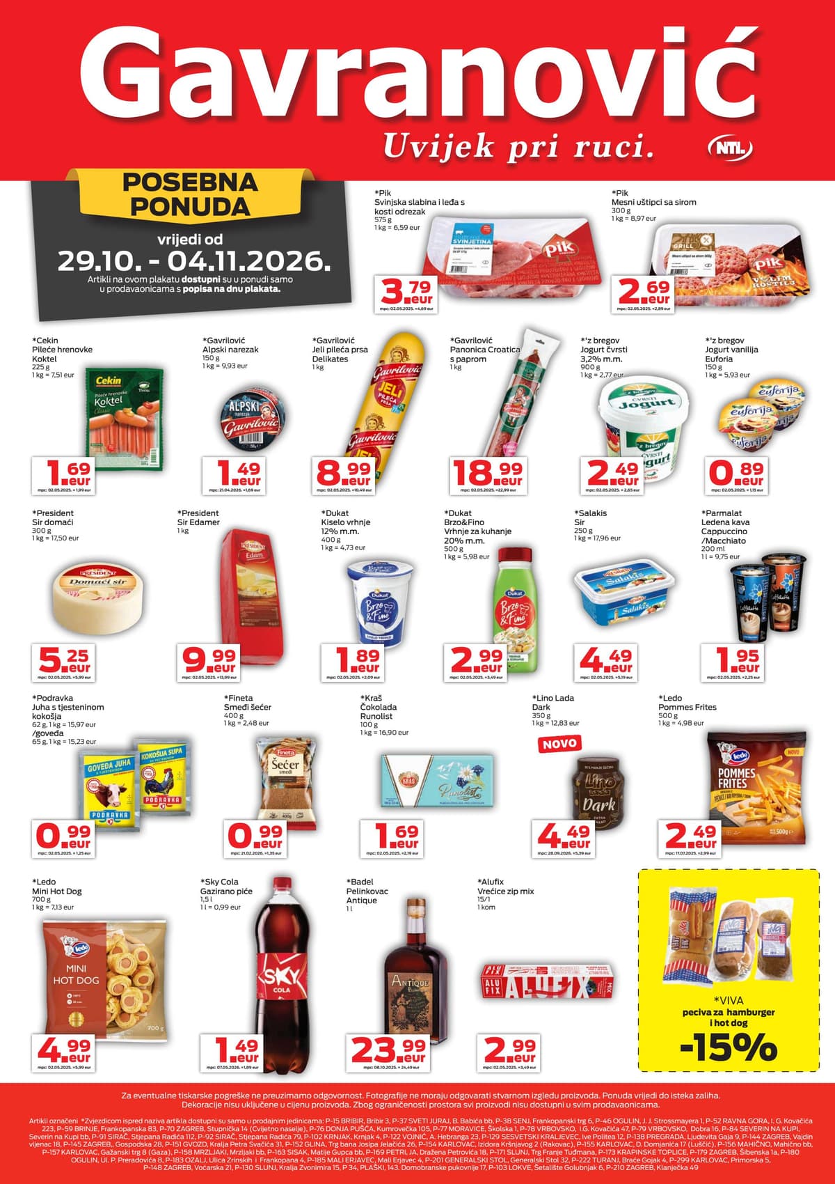 Gavranović katalog od 29.10.2026. - Tjedna Akcija