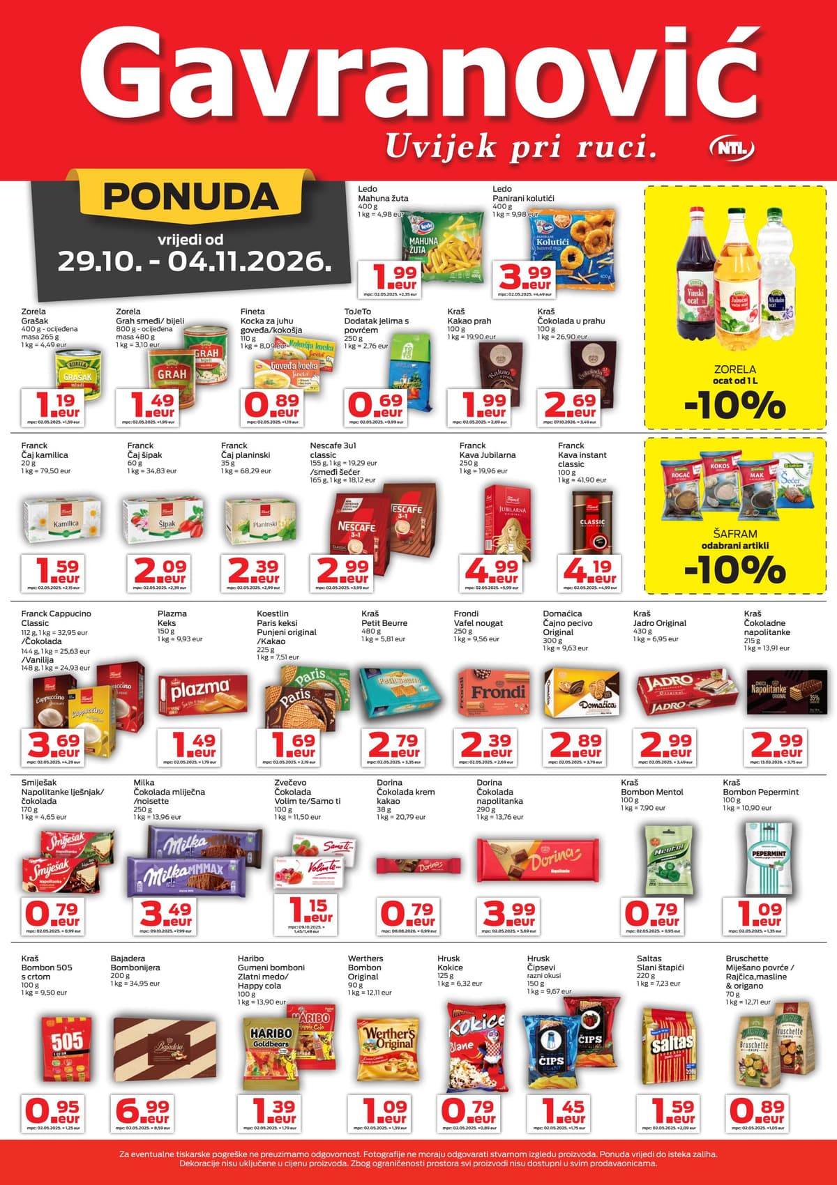 Stranica 3. Gavranović kataloga - Tjedna Akcija od 29.10.2026.