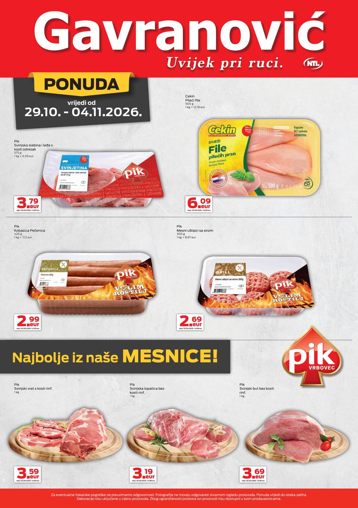 Stranica 5. Gavranović kataloga - Tjedna Akcija od 29.10.2026.